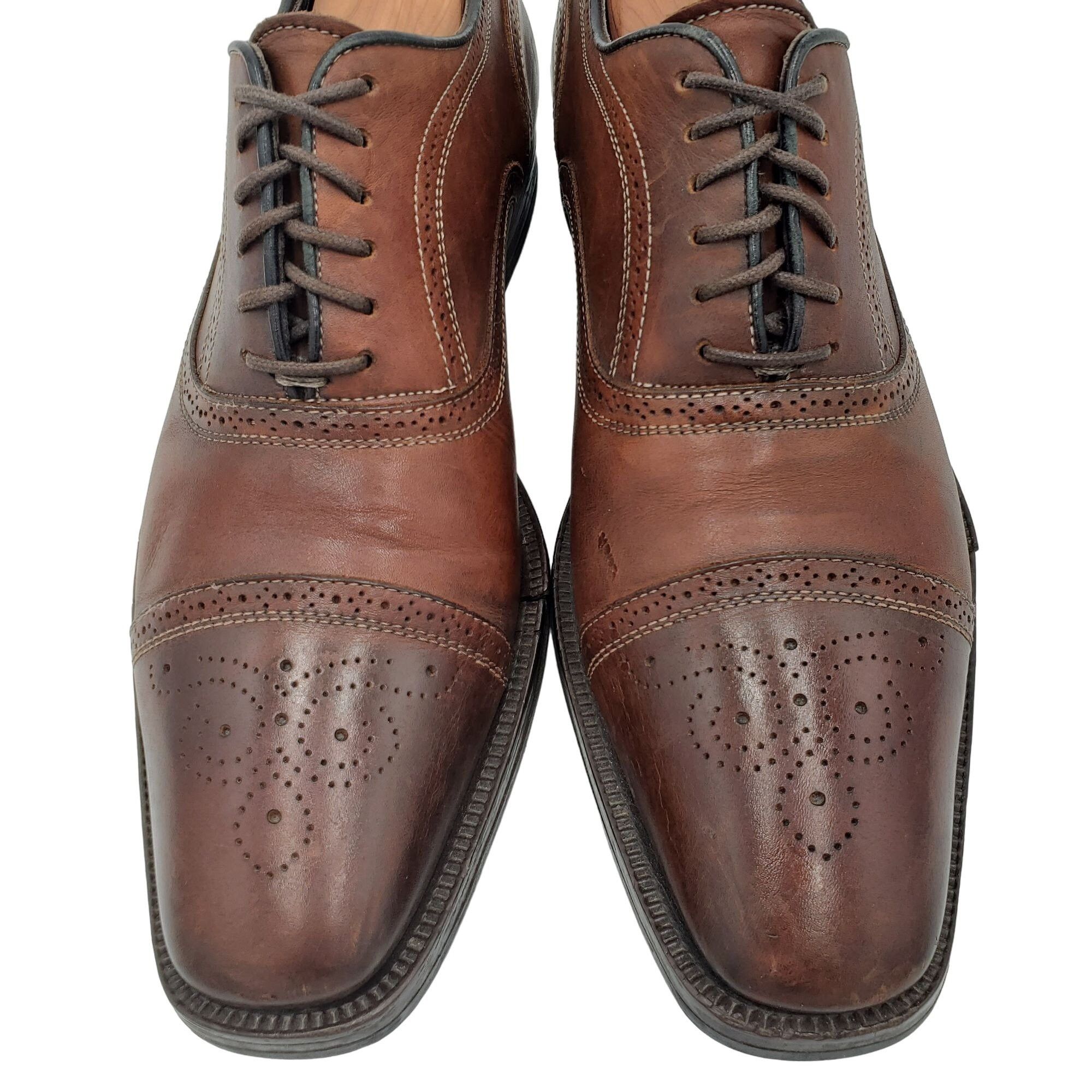 To Boot New York To Boot New York Italy Men 8.5 Antiqued Brown Leather Dress Size US 8.5 / EU 41-42 - 5 Thumbnail