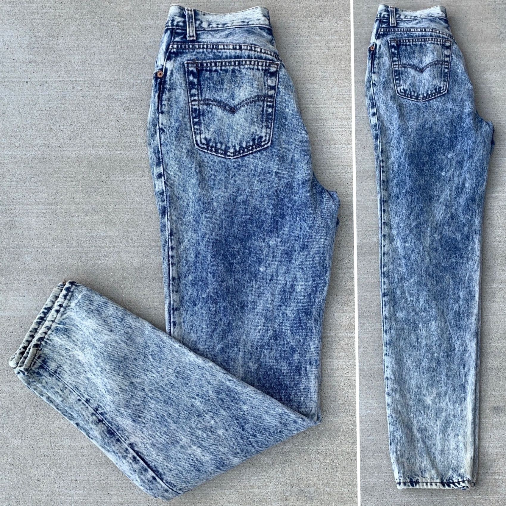 Levi's VINTAGE Levi's 501 Jeans Denim 80s 90s High Waist Tapered Leg Womens Juniors 28in Inseam 31.5in Blue Cotton Button Fly Size 32" / US 10 / IT 46 - 6 Thumbnail