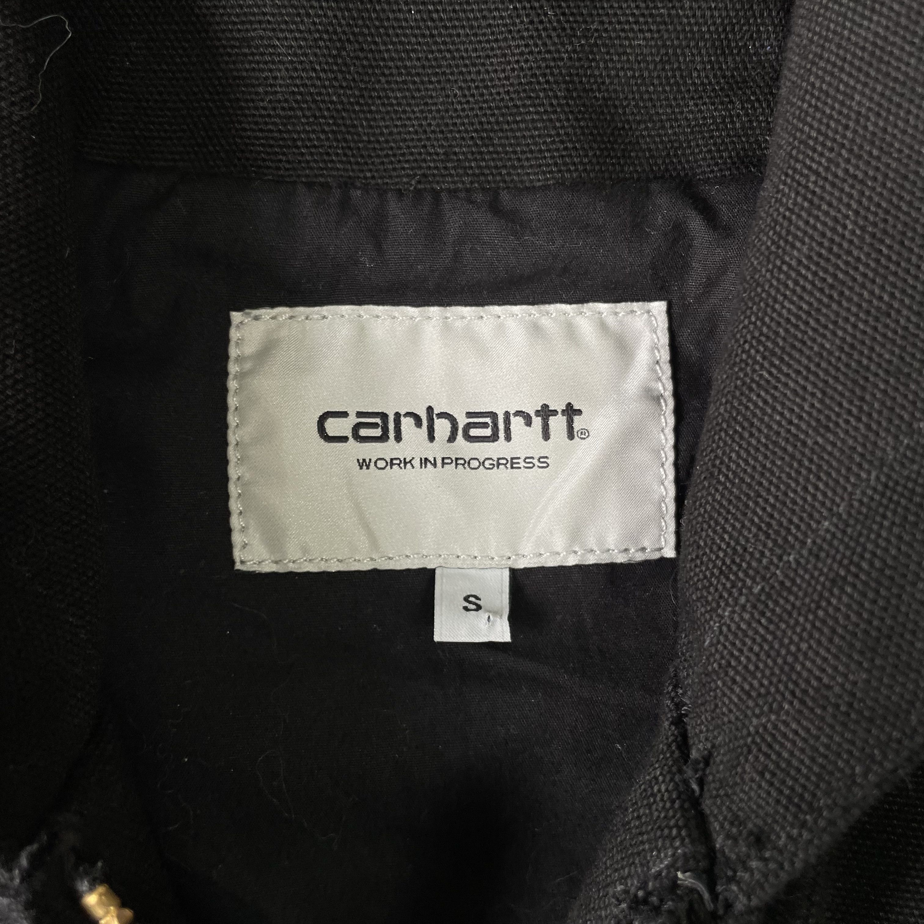 Carhartt Carhartt Active Jacket Black Denim Hooded Jacket Vintage S Size US S / EU 44-46 / 1 - 8 Thumbnail