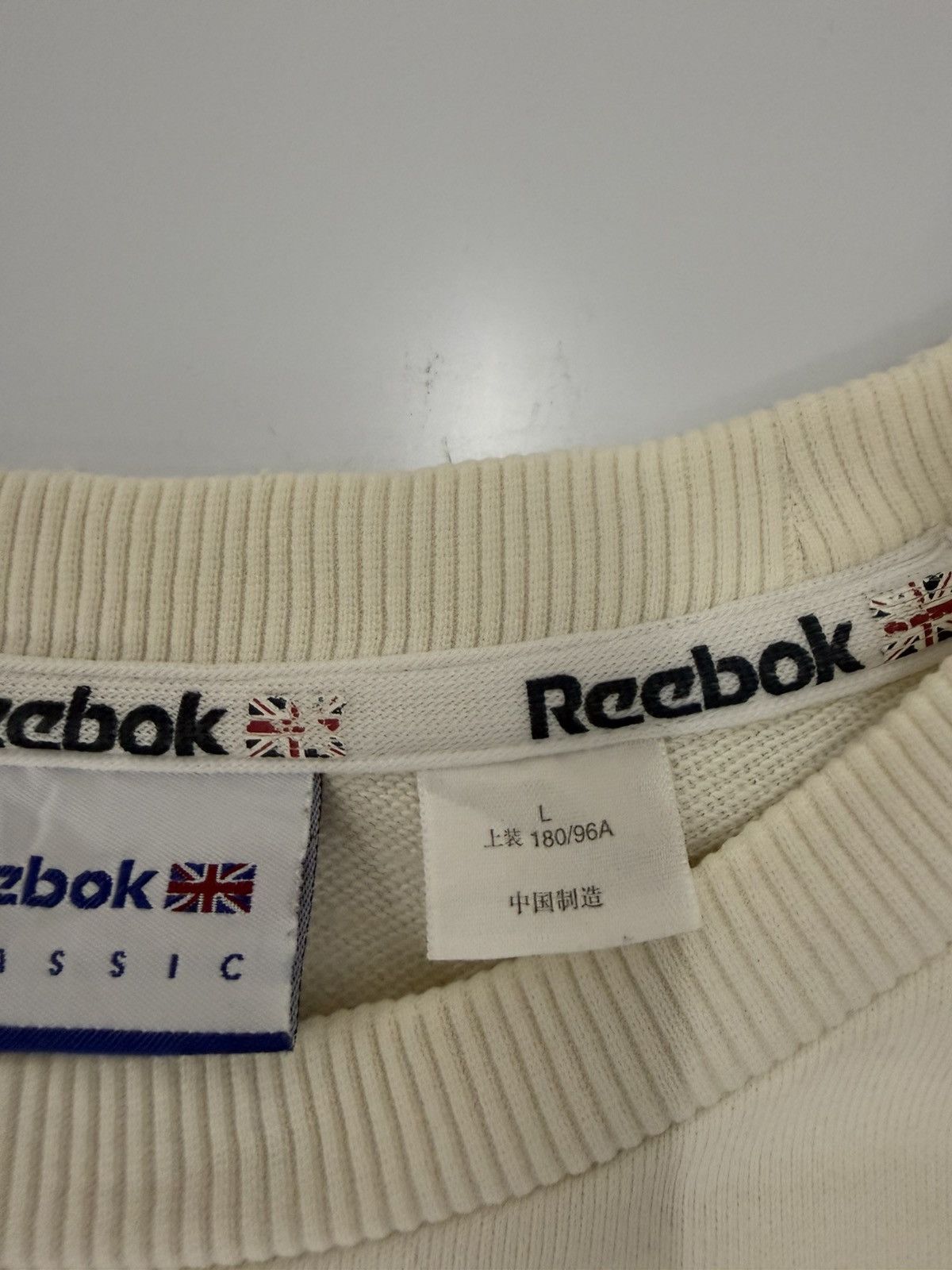 Reebok 🔥 Y2K REEBOK CLASSIC Britain Flag Patches Roundneck - L Size US S / EU 44-46 / 1 - 8 Thumbnail