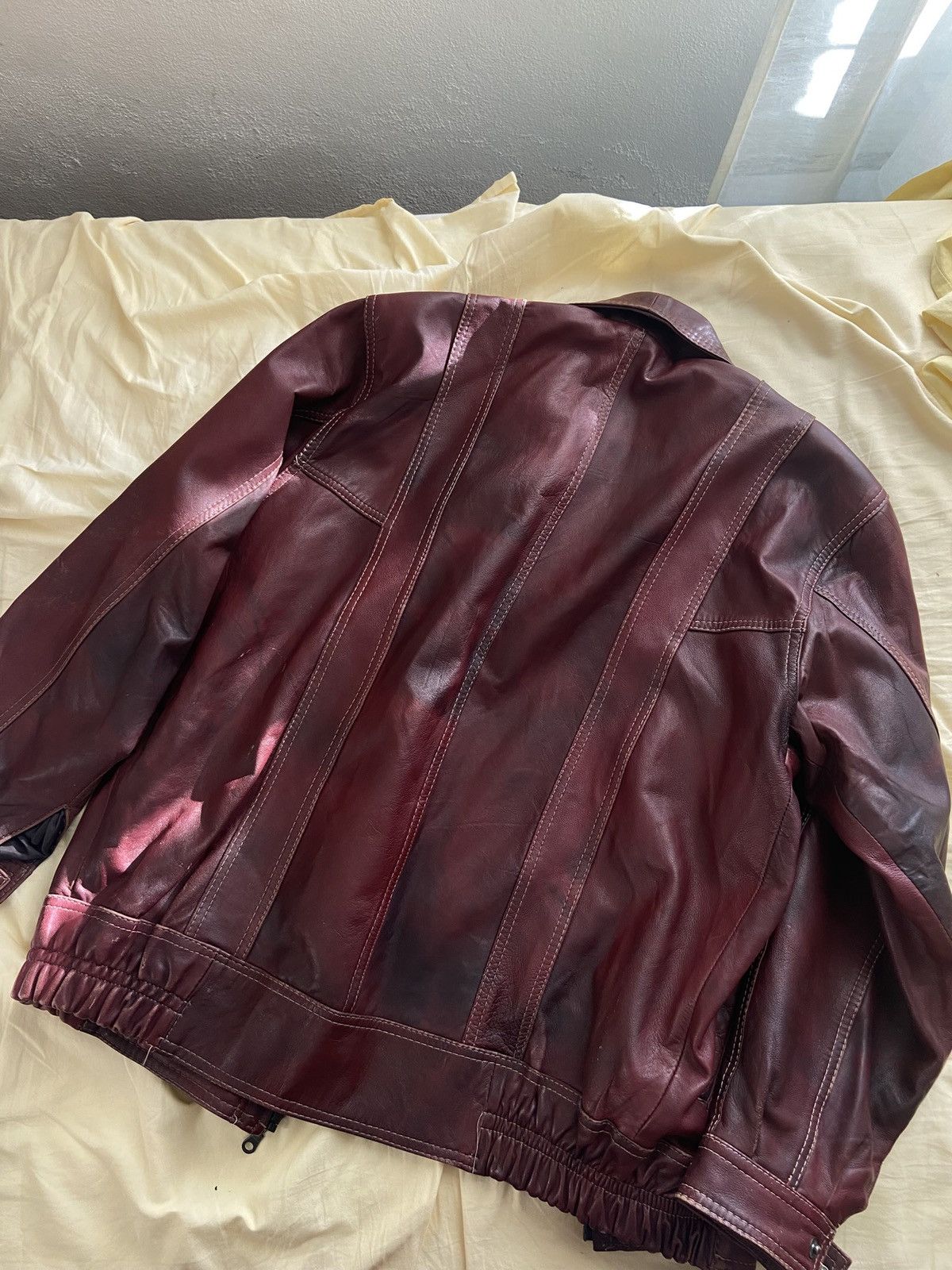 Genuine Leather Vintage Cherry leather bomber Size US L / EU 52-54 / 3 - 8 Thumbnail