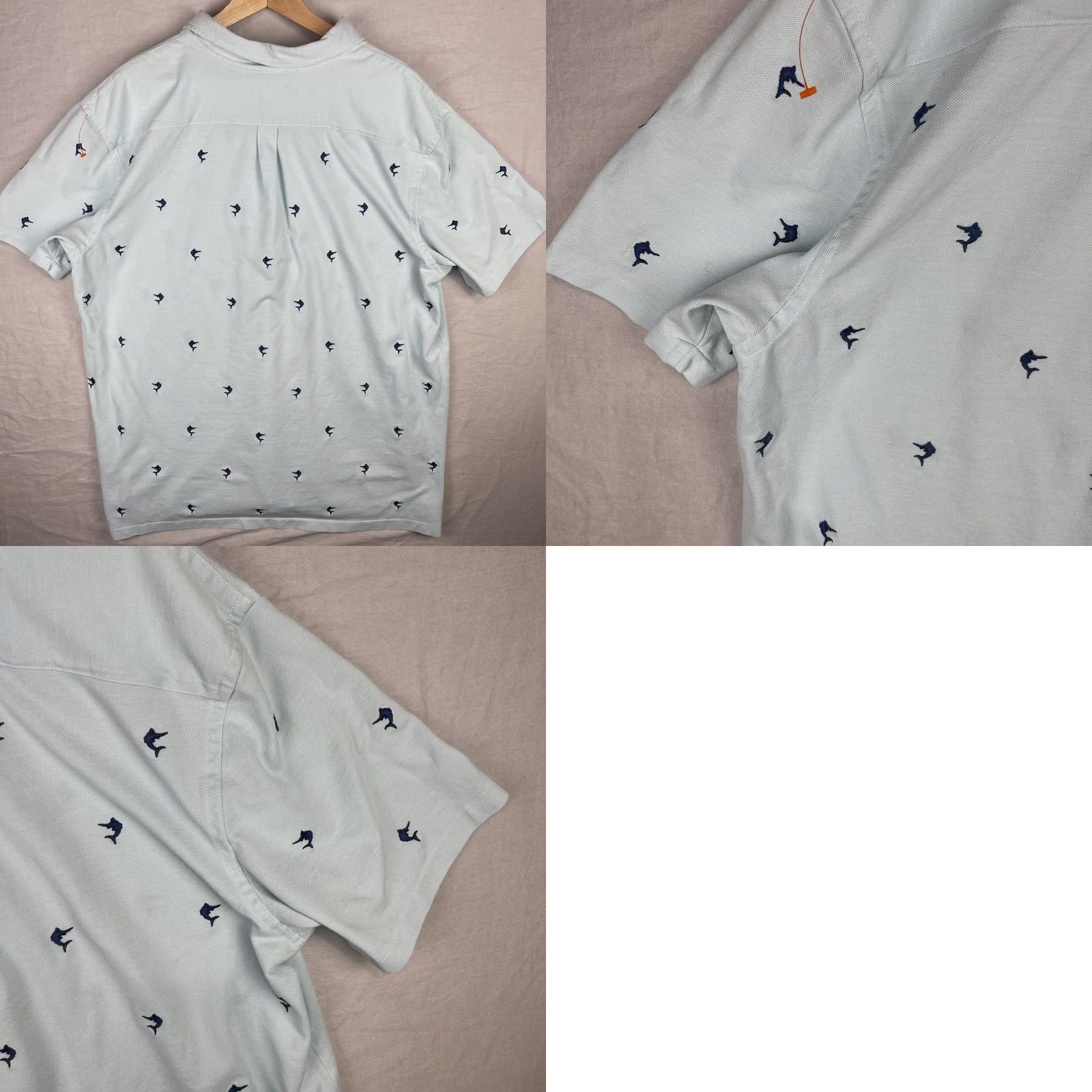 Ralph Lauren Ralph Lauren Polo Shirt Mens 2XL Blue Knit Oxford Button Down Shirt Size US XXL / EU 58 / 5 - 9 Thumbnail