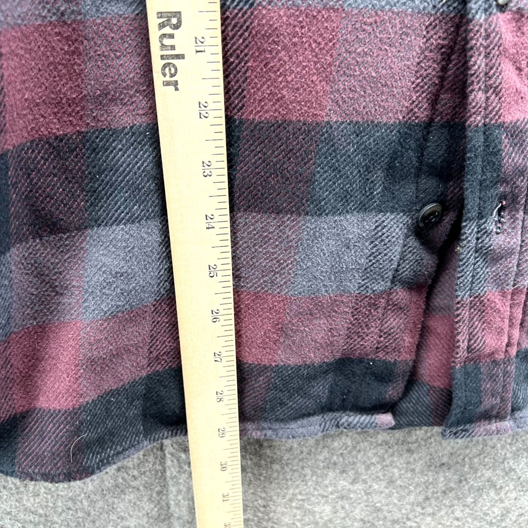 Orvis Orvis Shirt Men Medium Purple Button-Down Cotton Flannel Shacket Plaid Winter Size US M / EU 48-50 / 2 - 5 Thumbnail