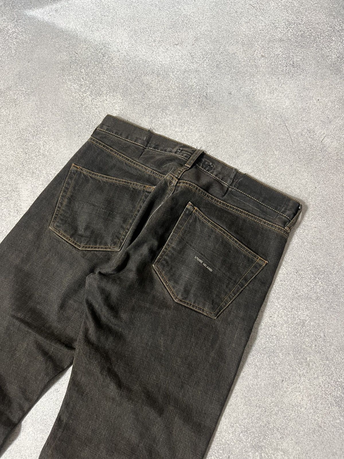 Massimo Osti Vintage Stone Island Jeans Denim Pants Rare S.I Denims Size US 33 - 2 Thumbnail