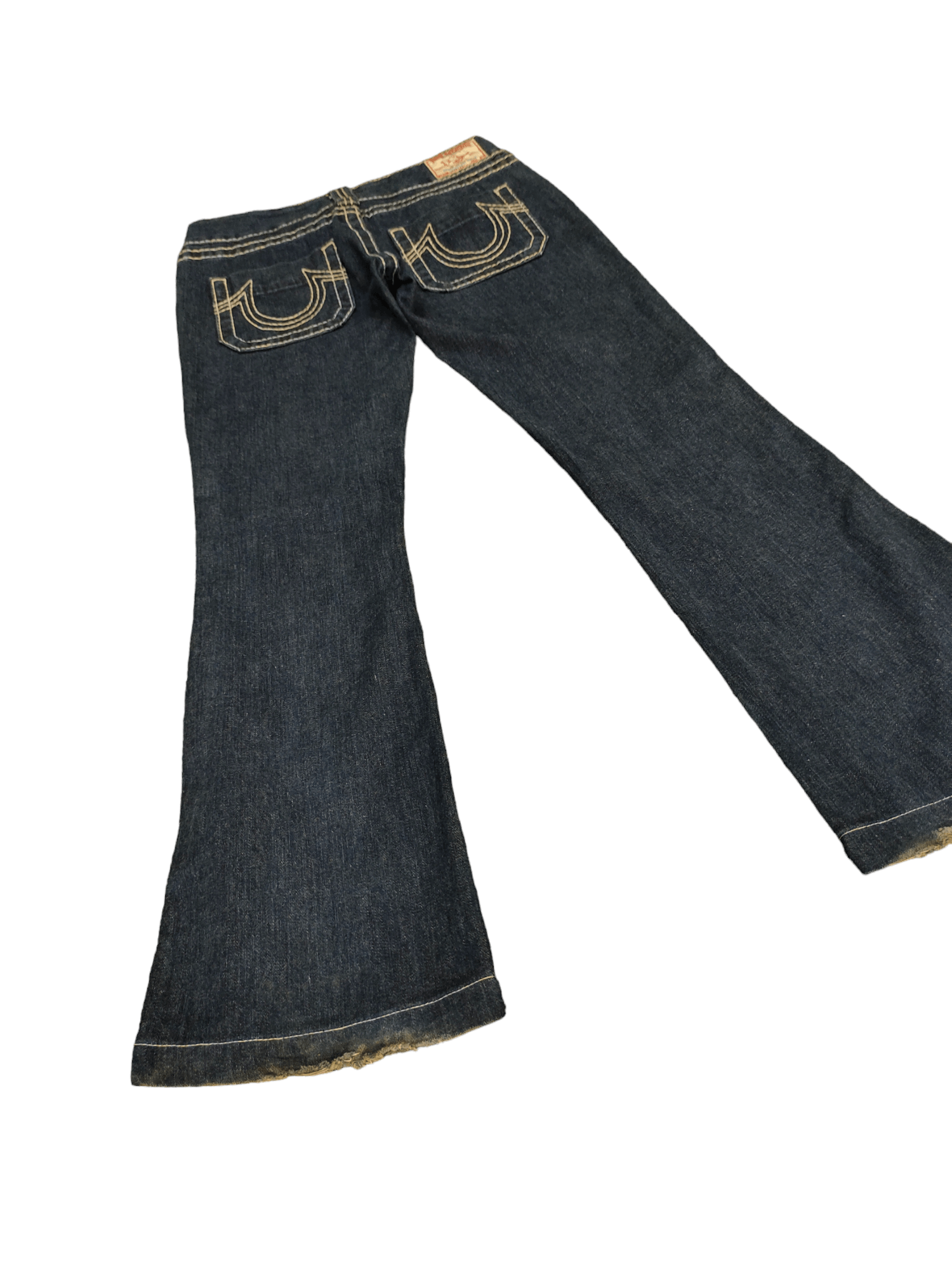 True Religion Flare Jeans True Religion Big Stitch Denim Bootcut Low Rise Size 27" / US 4 / IT 40 - 12 Thumbnail