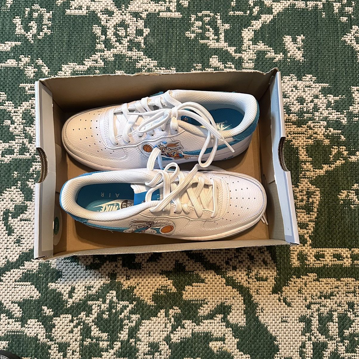 Nike Air Force 1 Space Jam “Hare” Size US 5.5 / EU 38 - 4 Thumbnail
