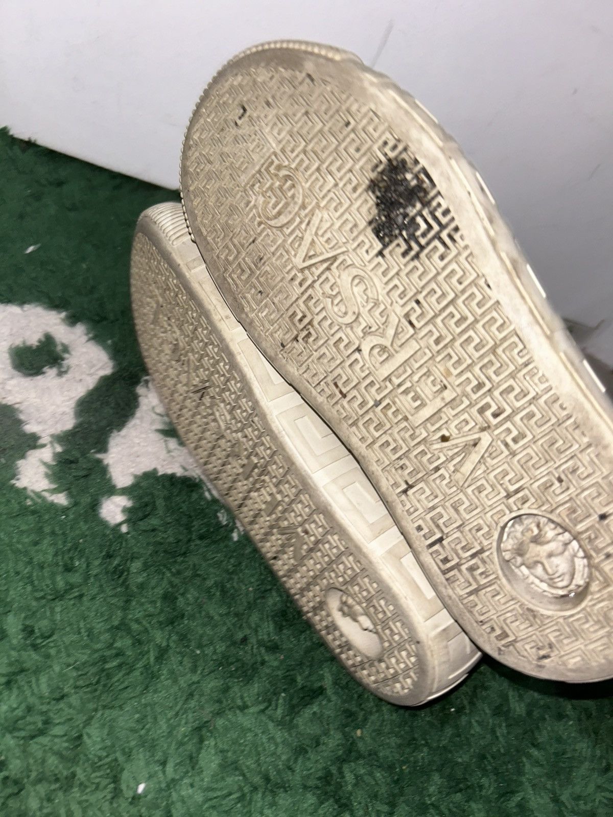 Versace VERSACE Gold & Black Barocco Grace Shoes size 7.5 men 5.5w Size US 5.5 / EU 38 - 7 Thumbnail