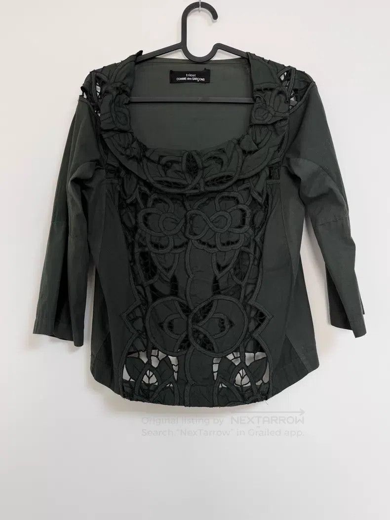 Comme des Garcons Comme Des Garcons size L Moss Green Openwork Floral Set Size S / US 4 / IT 40 - 7 Thumbnail