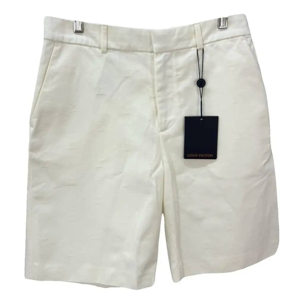 Louis Vuitton White LV Multi Logo Chino Shorts Size US 30 / EU 46 - 1 Thumbnail