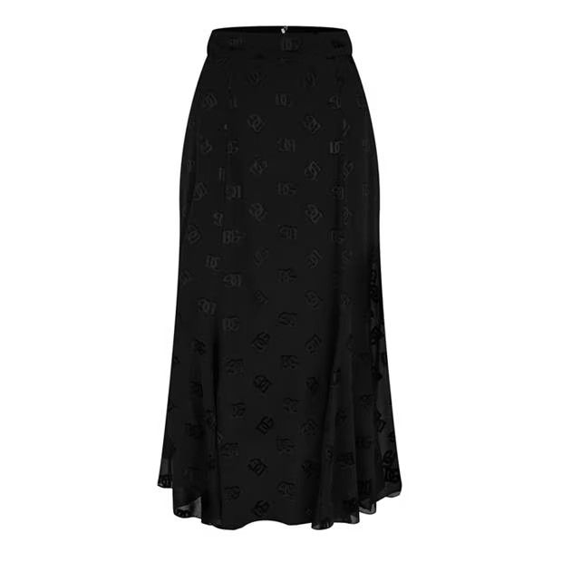 Dolce & Gabbana o1g2r1mq1024 Midi Skirt in Nero Size 29" - 1 Thumbnail