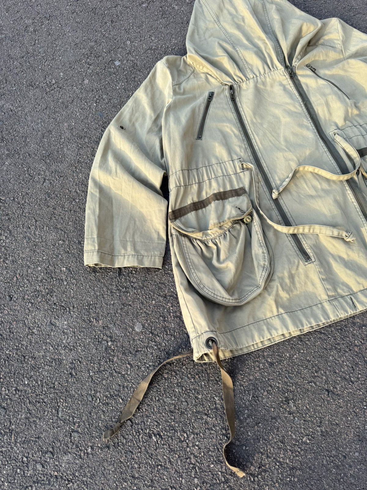 Japanese Brand Vintage Japanese/RickOwen’s/Asymmetric/Military Style Jacket Size US XL / EU 56 / 4 - 4 Thumbnail