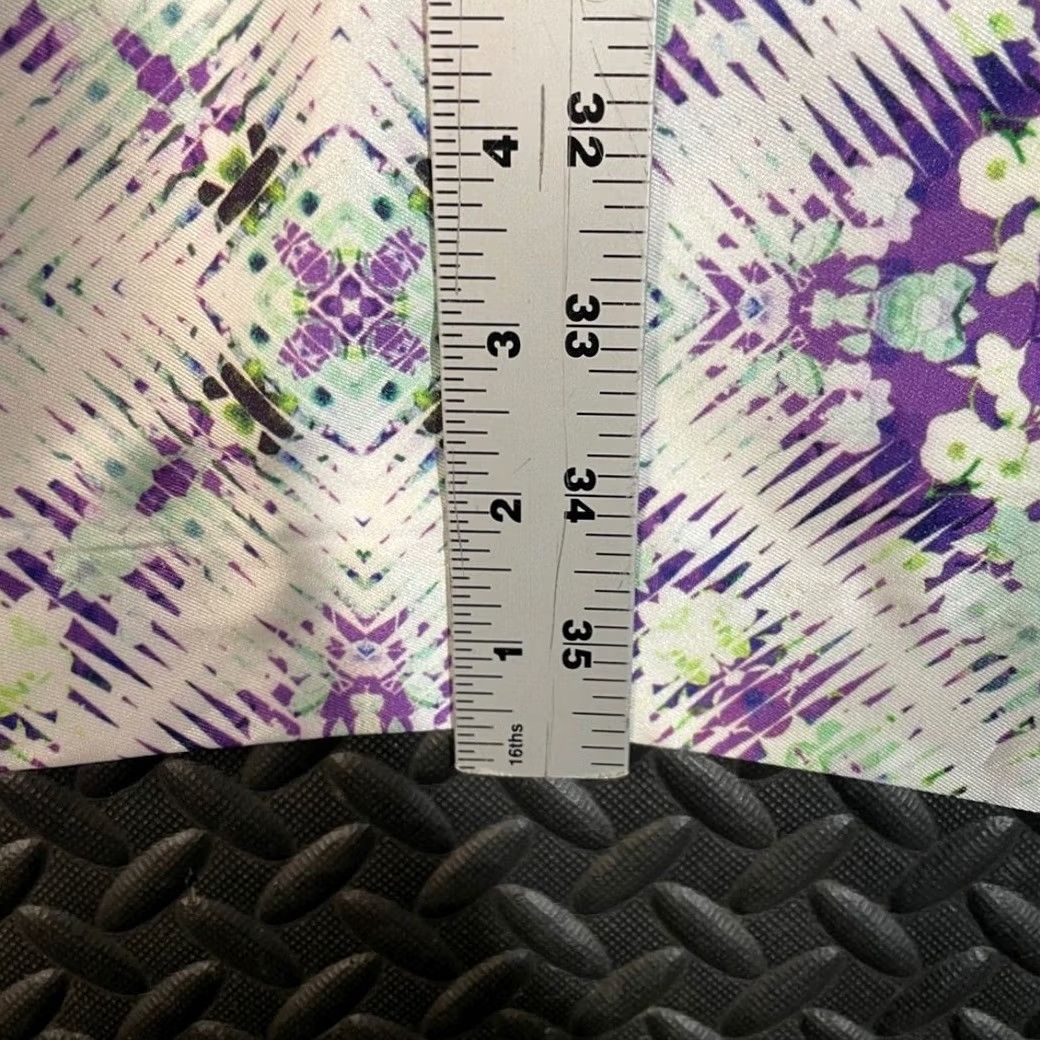Vintage Cynthia Steffe Sleeveless Bodycon Dress Size 8 Purple Floral Geometric Print NWT Size M / US 6-8 / IT 42-44 - 6 Thumbnail