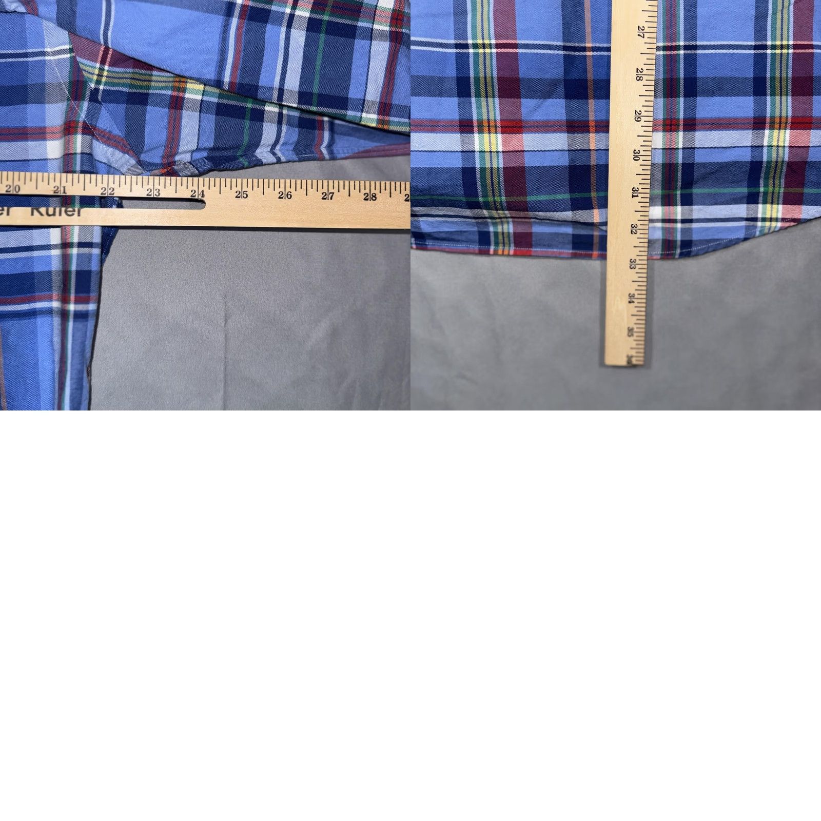 Ralph Lauren Polo Ralph Lauren Shirt Mens XL Blue Plaid Button Front Long Sleeve Classic Fit Size US XL / EU 56 / 4 - 8 Thumbnail
