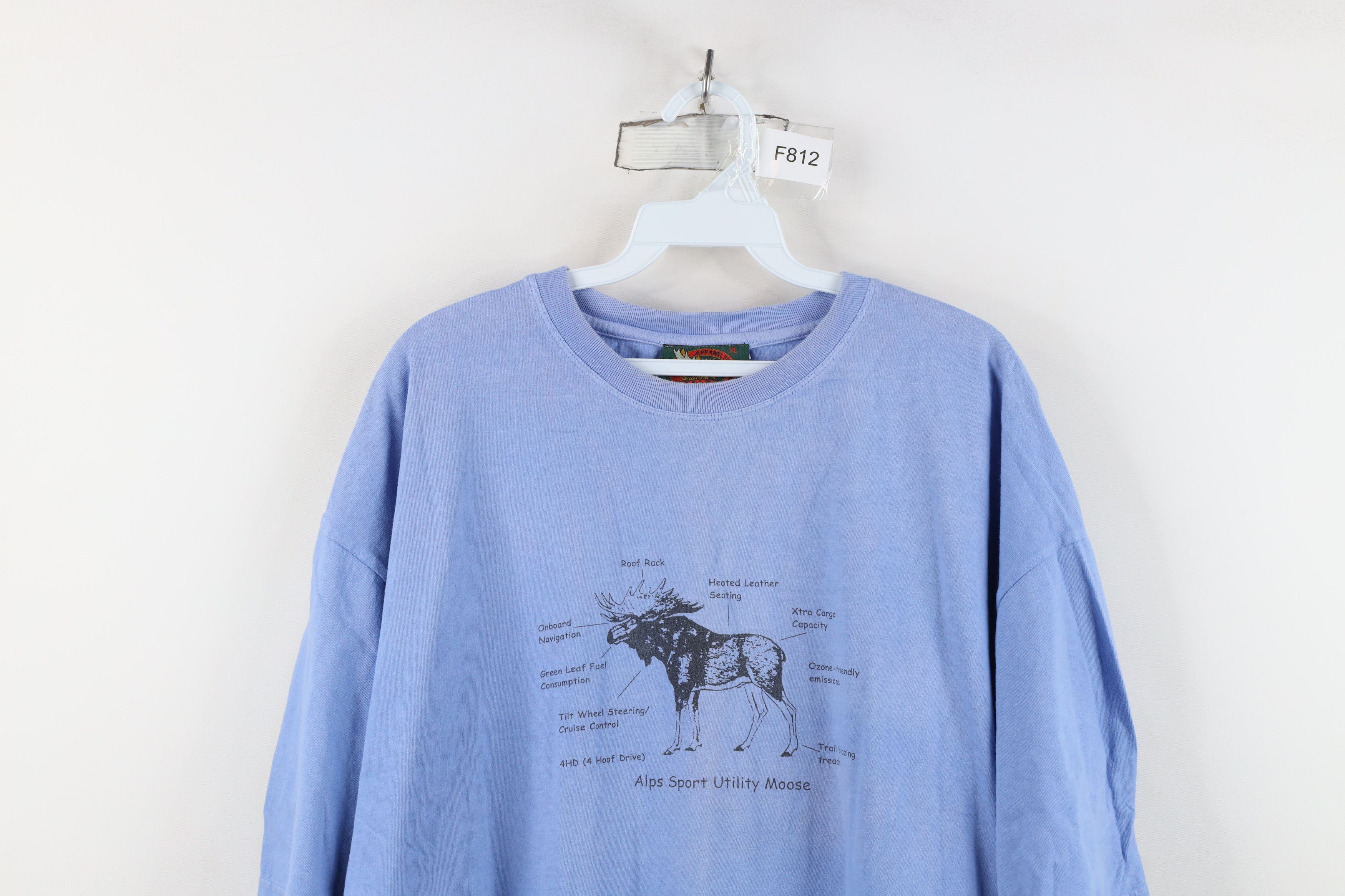 Vintage Vintage 90s Streetwear Utility Moose Short Sleeve T-Shirt Size US XL / EU 56 / 4 - 2 Thumbnail