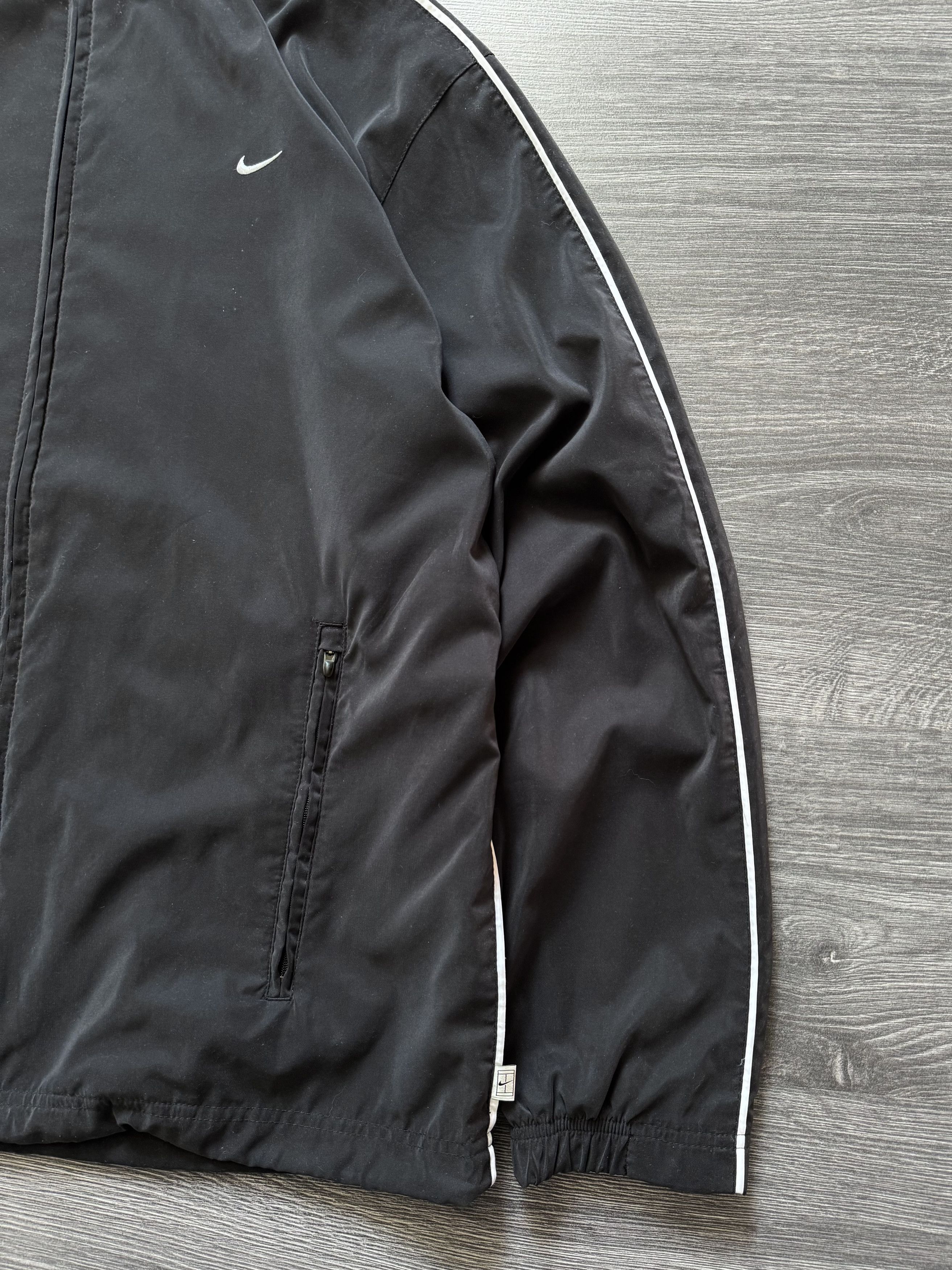 Nike Vintage Y2K Nike Track Jacket Nylon Top Striped Swoosh Size US L / EU 52-54 / 3 - 5 Thumbnail