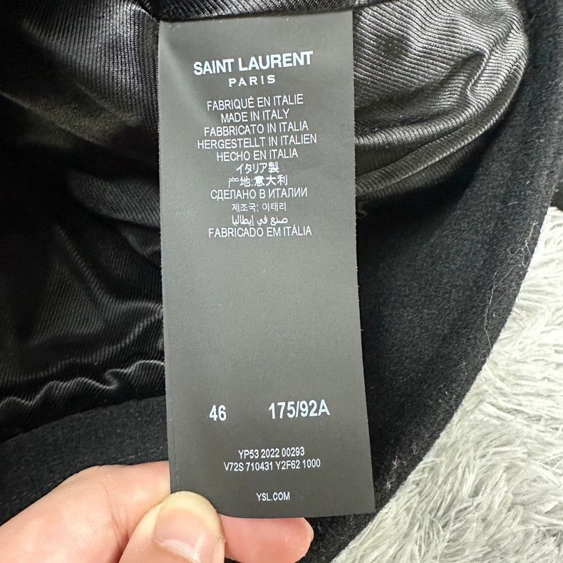 Yves Saint Laurent SAiNT LAURENT Wool breasted jacket 2504-Nextarrow Size US S / EU 44-46 / 1 - 5 Thumbnail