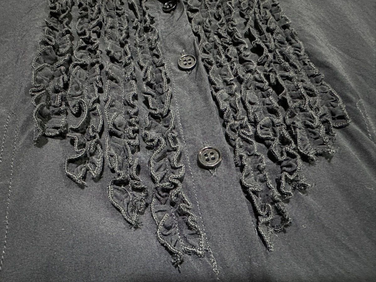 Other 🔥Vintage Future Ozbek Ruffled Rayon Embroidery Shirt Size M / US 6-8 / IT 42-44 - 3 Thumbnail