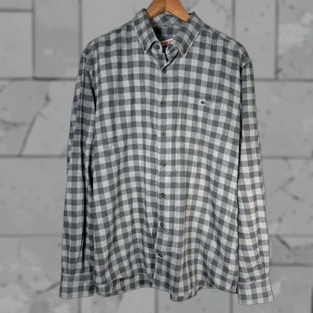 johnnie-O JOHNNIE-O Plaid Flannel Button-Up Shirt Long Sleeve Adult Large Multicolor Mens Size US L / EU 52-54 / 3 - 1 Thumbnail
