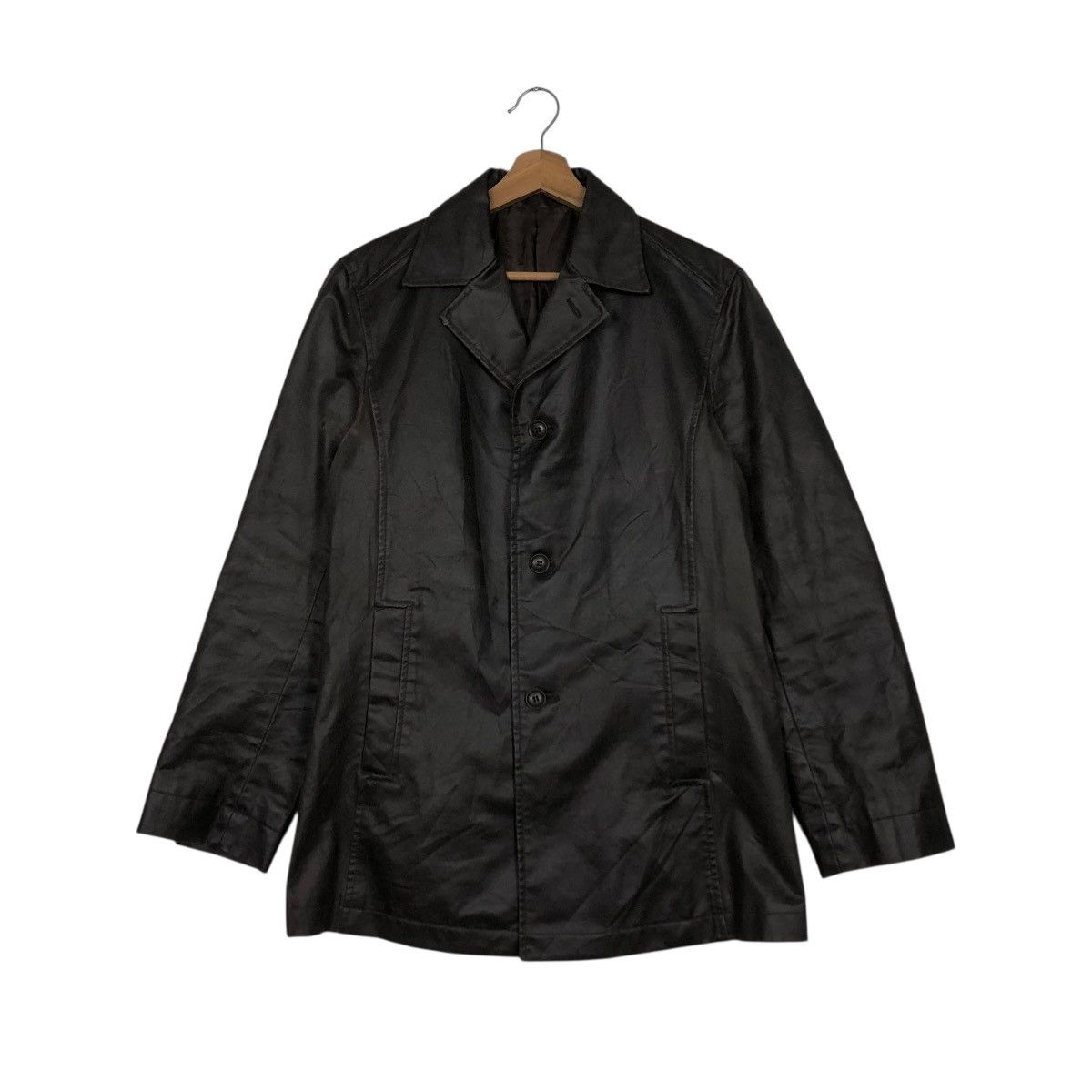 Japanese Brand 🔥VINTAGE SOFT LEATHER CHORE JACKET ASM ISSEY MIYAKE Size US S / EU 44-46 / 1 - 3 Thumbnail