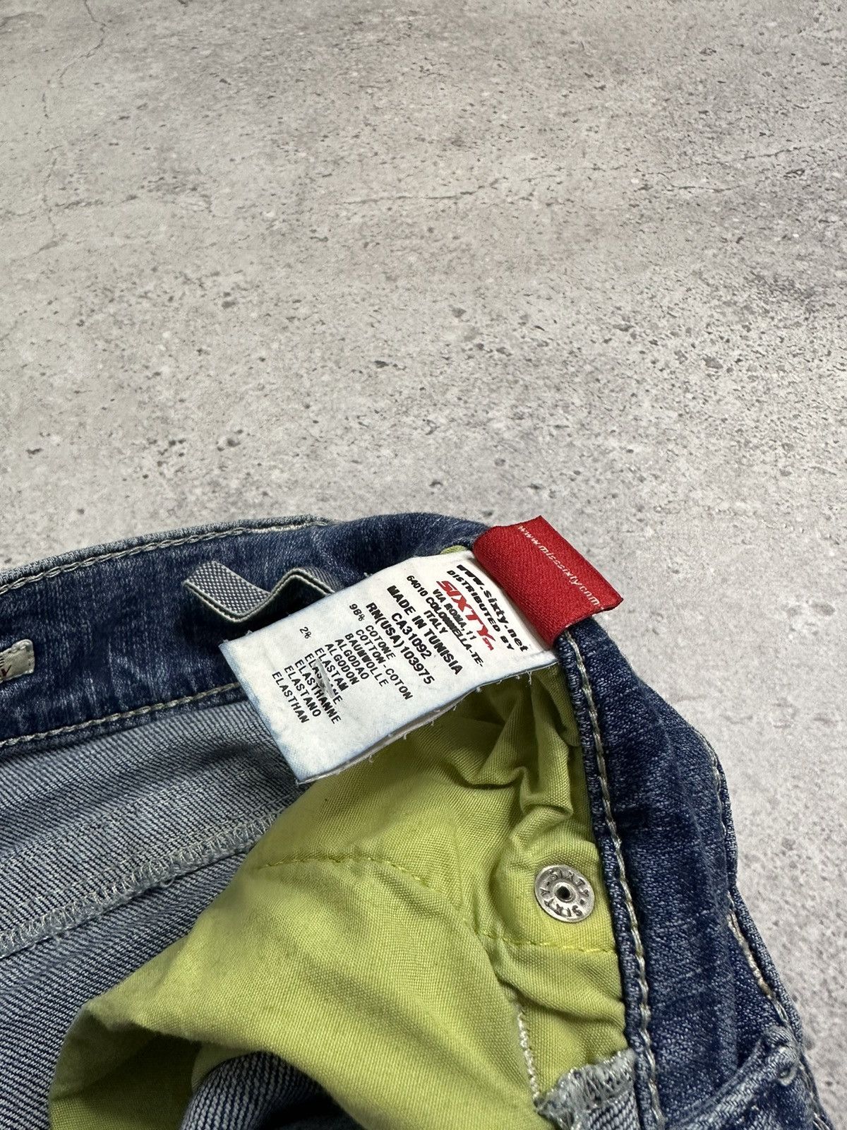Miss Sixty Miss Sixty Style Binky 00s Y2k Low Rise Denim Blue Jeans Size 27" / US 4 / IT 40 - 14 Thumbnail