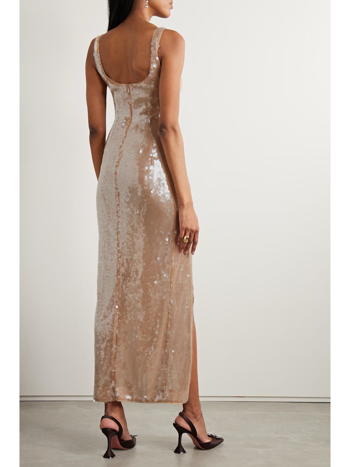 Staud Le Sable sequined tulle maxi dress Size XS / US 0-2 / IT 36-38 - 3 Thumbnail