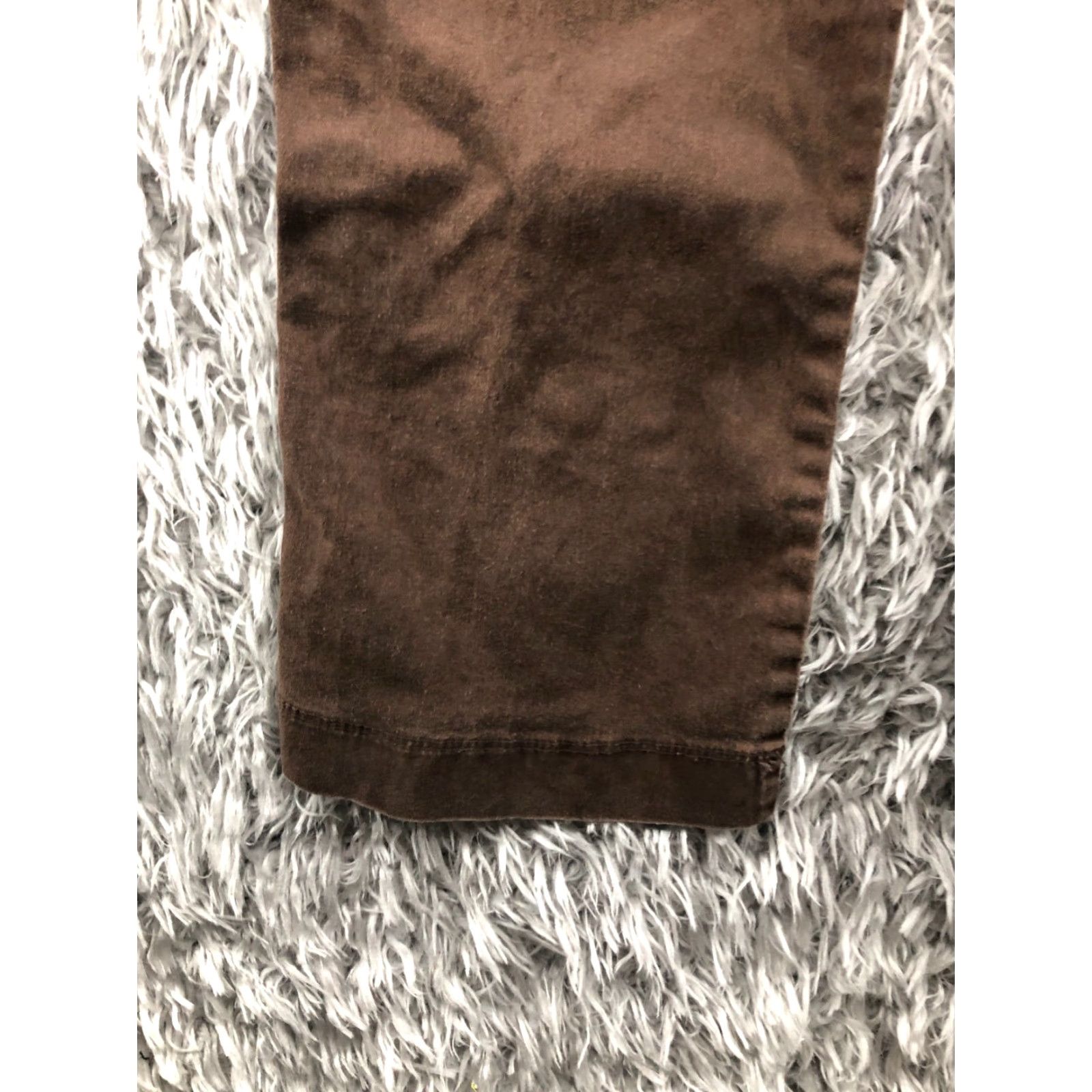 Lee Lee Womens Pants Mid Rise Chino 8 Brown Knit Stretch Pockets Button Flat Front Regular Straight Vintage: No Size 30" / US 8 / IT 44 - 7 Thumbnail