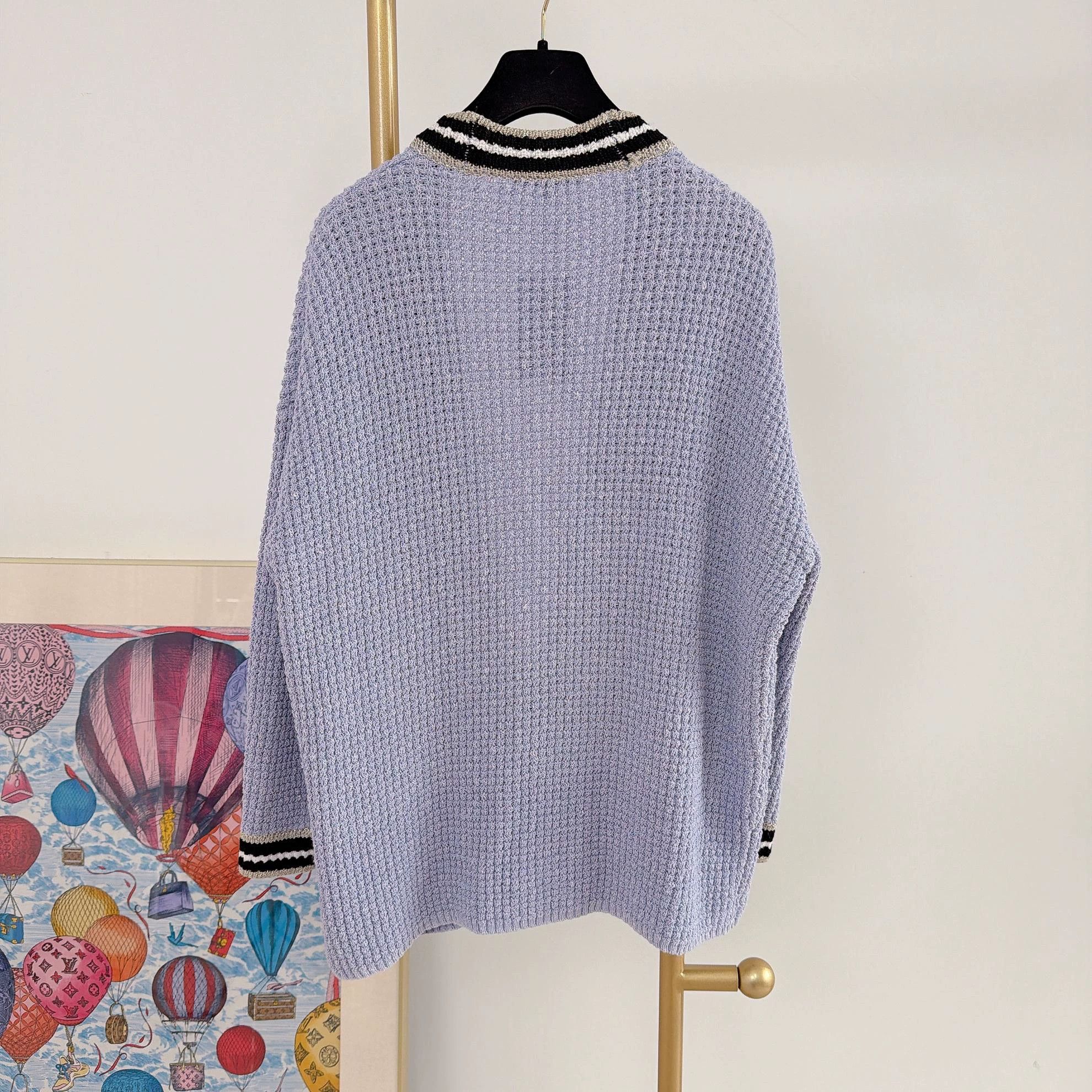 Maje Maje purple knit cardigan size 2 Size M / US 6-8 / IT 42-44 - 2 Thumbnail