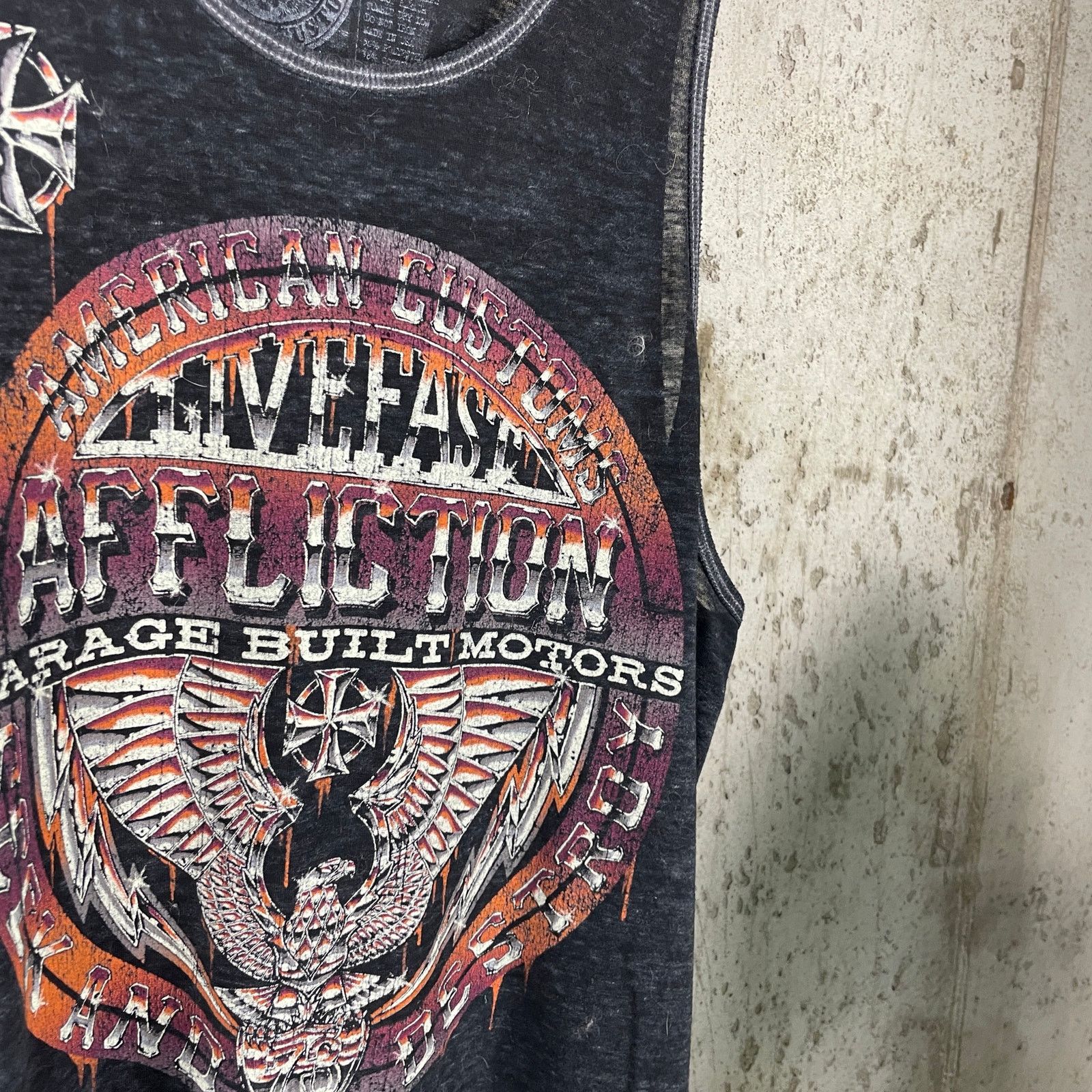 Affliction M Y2K Affliction Live Fast American Customs Thin Summer Tank Size US M / EU 48-50 / 2 - 2 Thumbnail