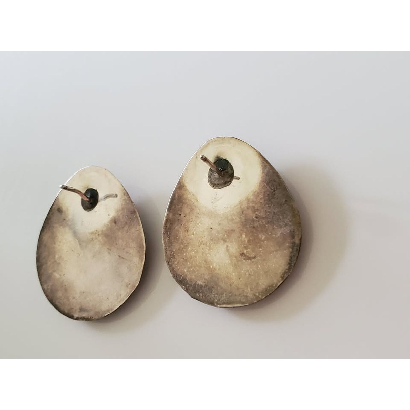Other Vintage Sterling Silver Turquoise Bear Paw Earrings Size ONE SIZE - 2 Thumbnail