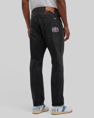 Rhude Rhude 90s Classic Black Wash Vintage Denim Designer Jeans 33 Size US 33 - 6 Thumbnail