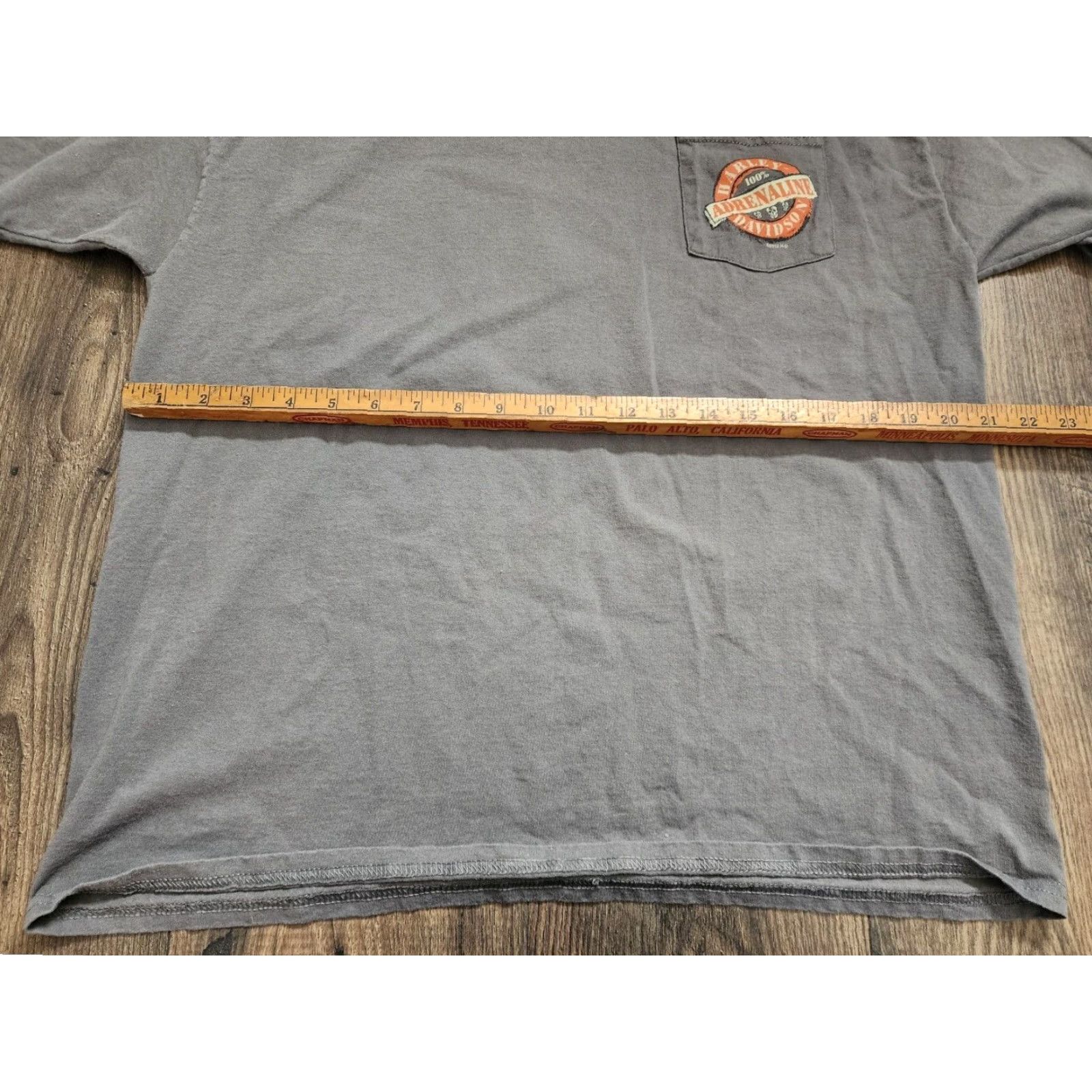 Harley Davidson Harley Davidson T Shirt Mens XL Gray Pocket Tee Biker Size US XL / EU 56 / 4 - 2 Thumbnail