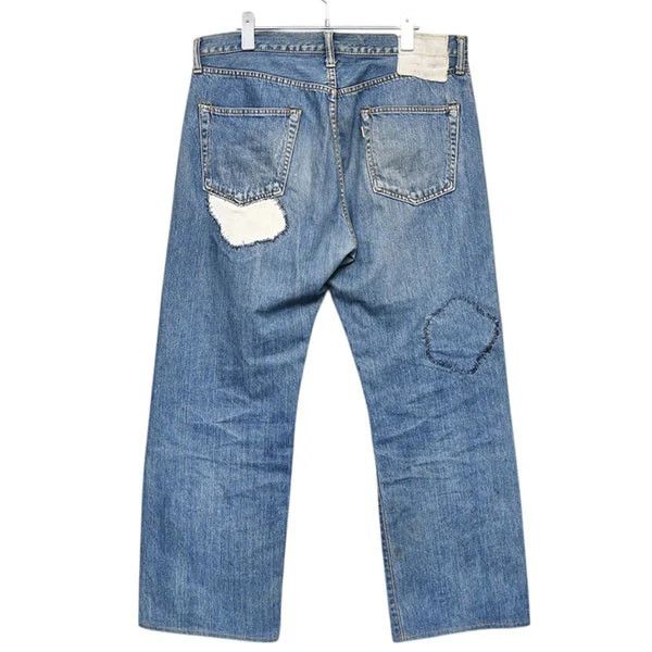 Yohji Yamamoto SPOTTED HORSE CRAFT YOHJI YAMAMOTO Repaired denim pants Size US 34 / EU 50 - 2 Thumbnail