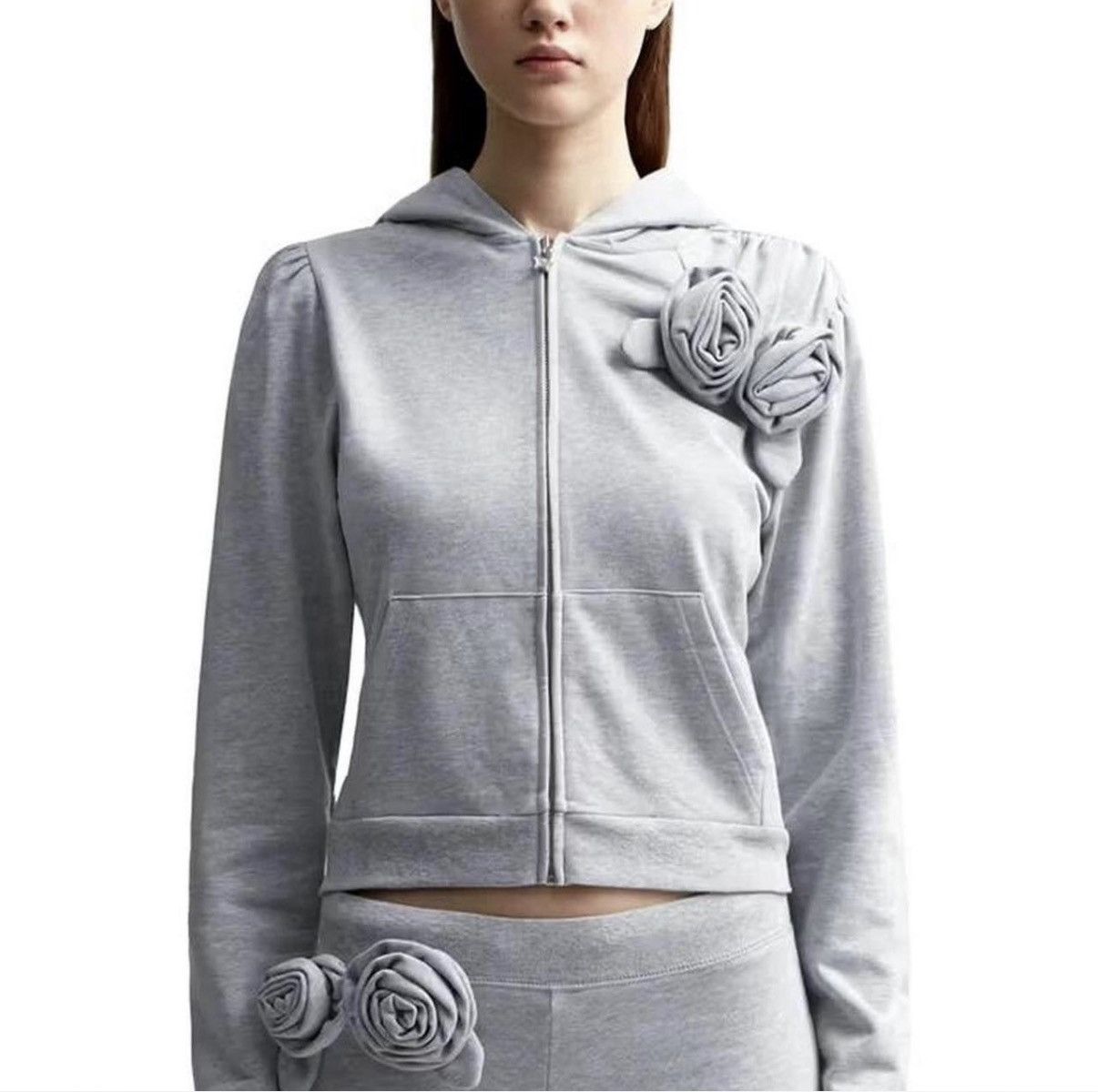 Sandy Liang Sandy Liang floral sookie hoodie Size S / US 4 / IT 40 - 1 Thumbnail