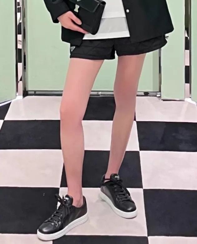 Prada Prada Black Tri Logo Sneaker Women's 36.5 95 New Size US 5.5 / IT 35.5 - 9 Thumbnail