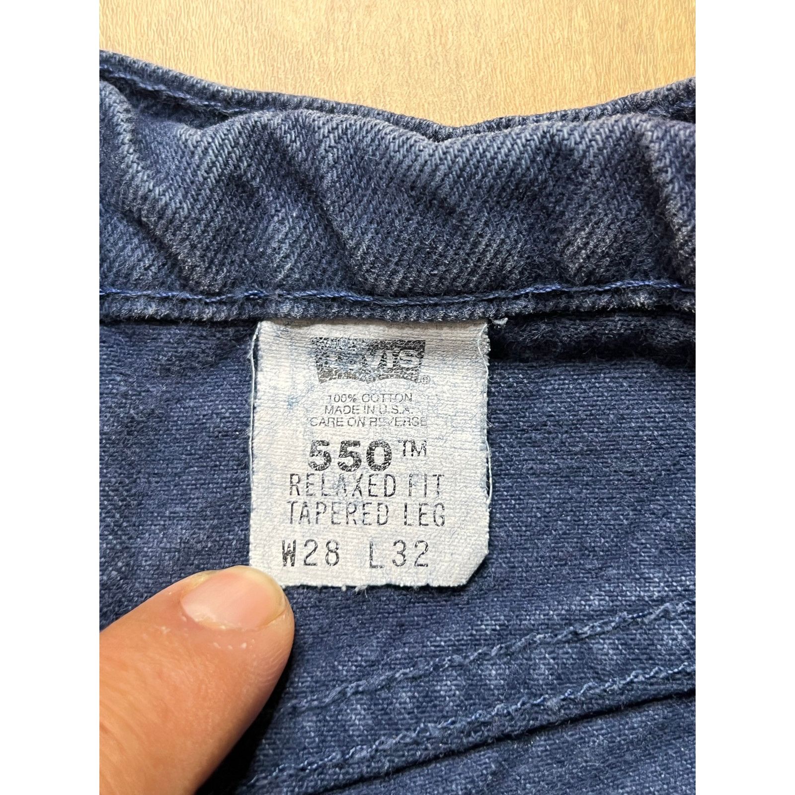Levi's Vintage 90s Levi’s 550 Denim Cutoff Shorts W28 USA Made Size 27" / US 4 / IT 40 - 3 Thumbnail