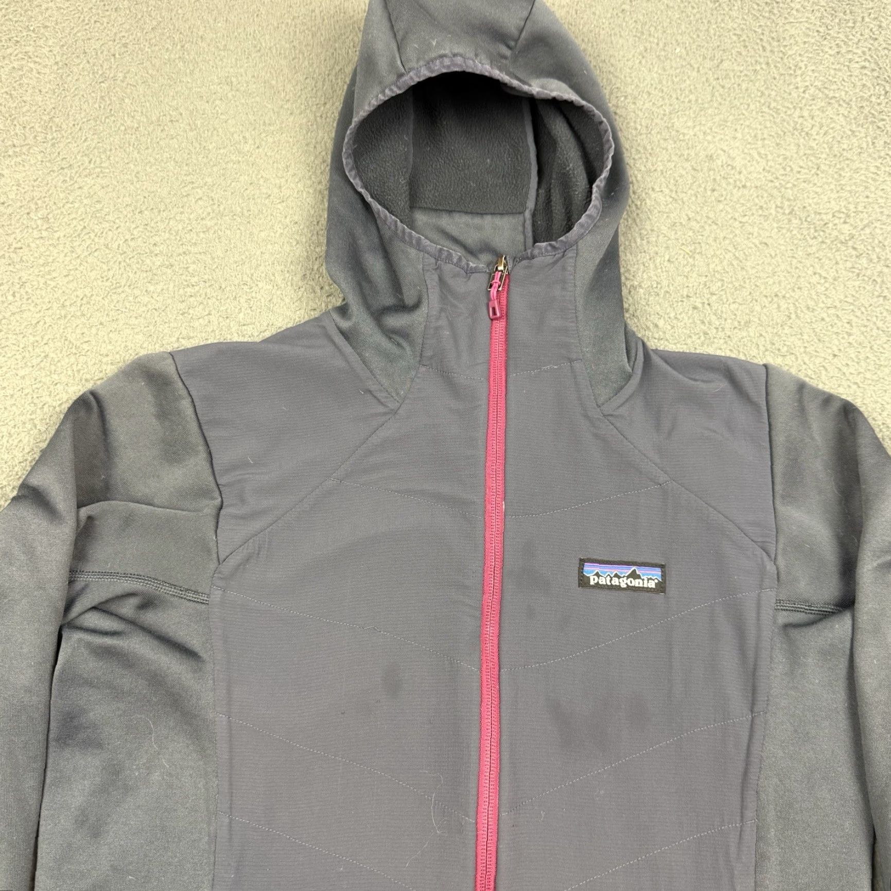Patagonia Patagonia Jacket Womens Small Gray Full Zip Fleece Hoody Crosstrek Hybrid Polartec Lightweight Size S / US 4 / IT 40 - 2 Thumbnail