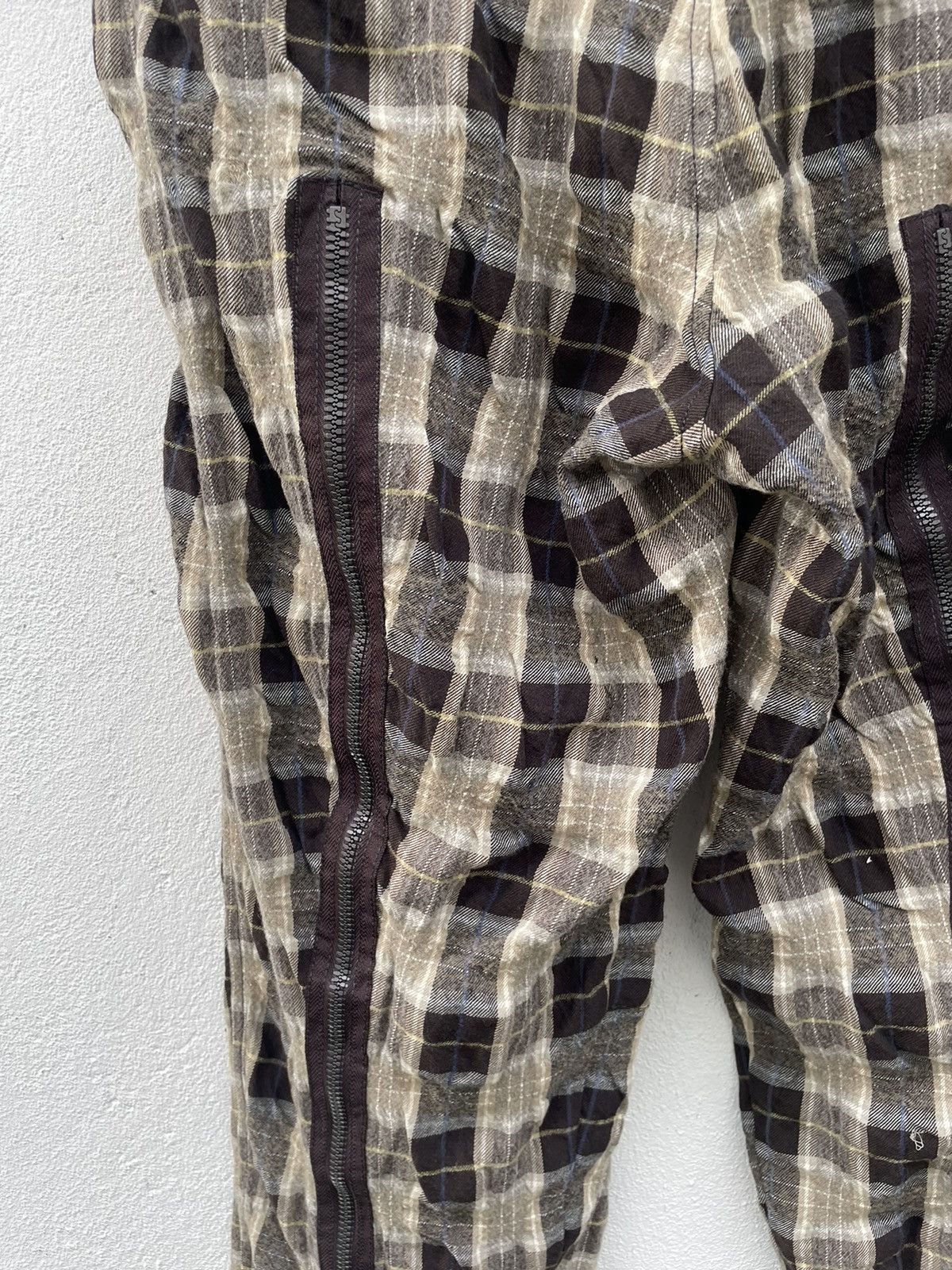 If Six Was Nine × Kenzo Kenzo Homme Checked Long Zipper Back Side Pants Size US 38 / EU 54 - 13 Thumbnail
