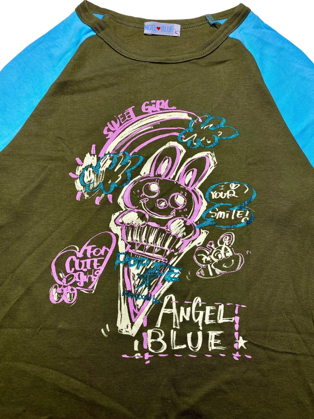 Angel Blue 2000s Angel Blue - Crayon Graphic Baby Tee Size M / US 6-8 / IT 42-44 - 3 Thumbnail