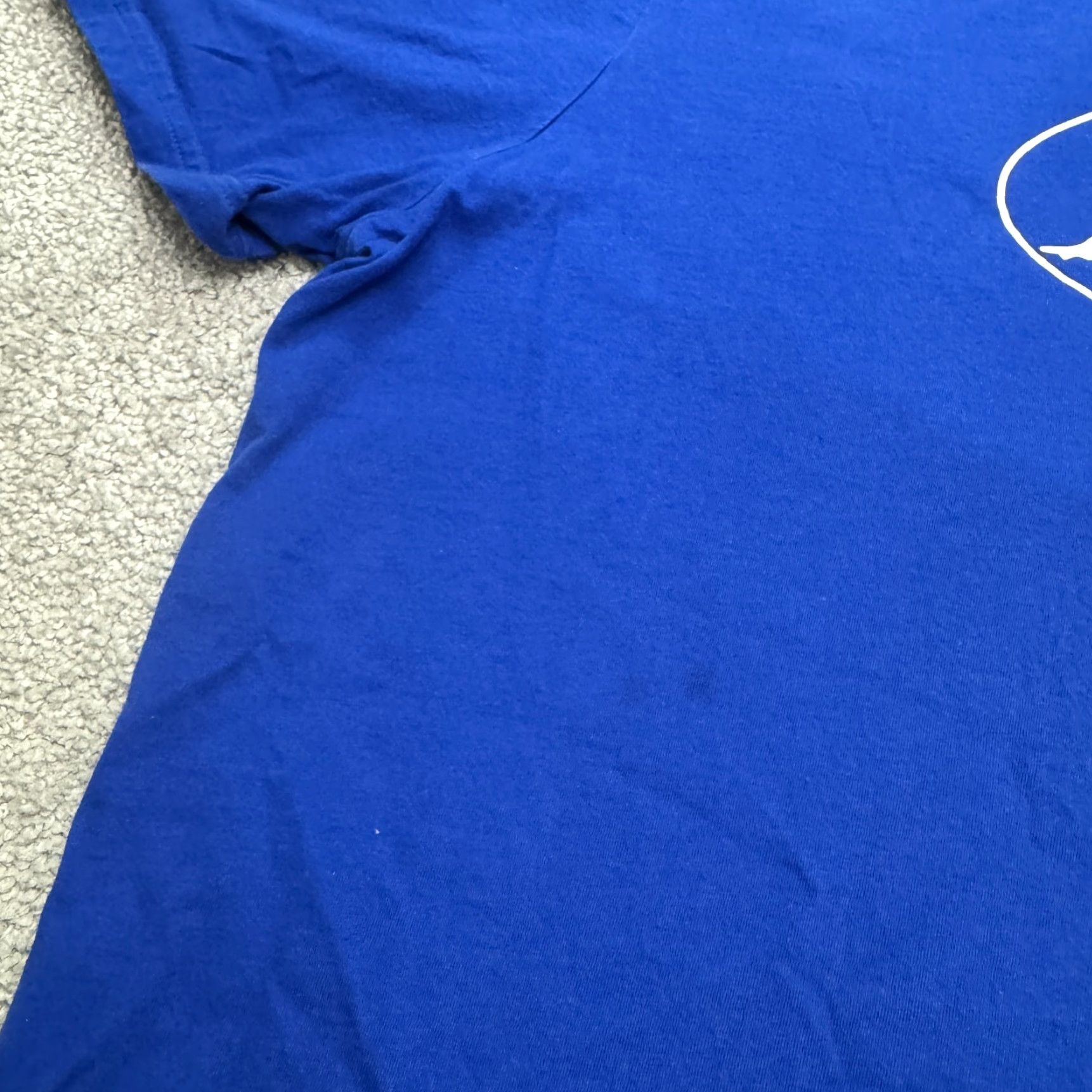 Under Armour Under Armour HeatGear T-Shirt Men XL Blue Cotton Loose Fit Crew Neck Graphic Tee Size US XL / EU 56 / 4 - 7 Thumbnail