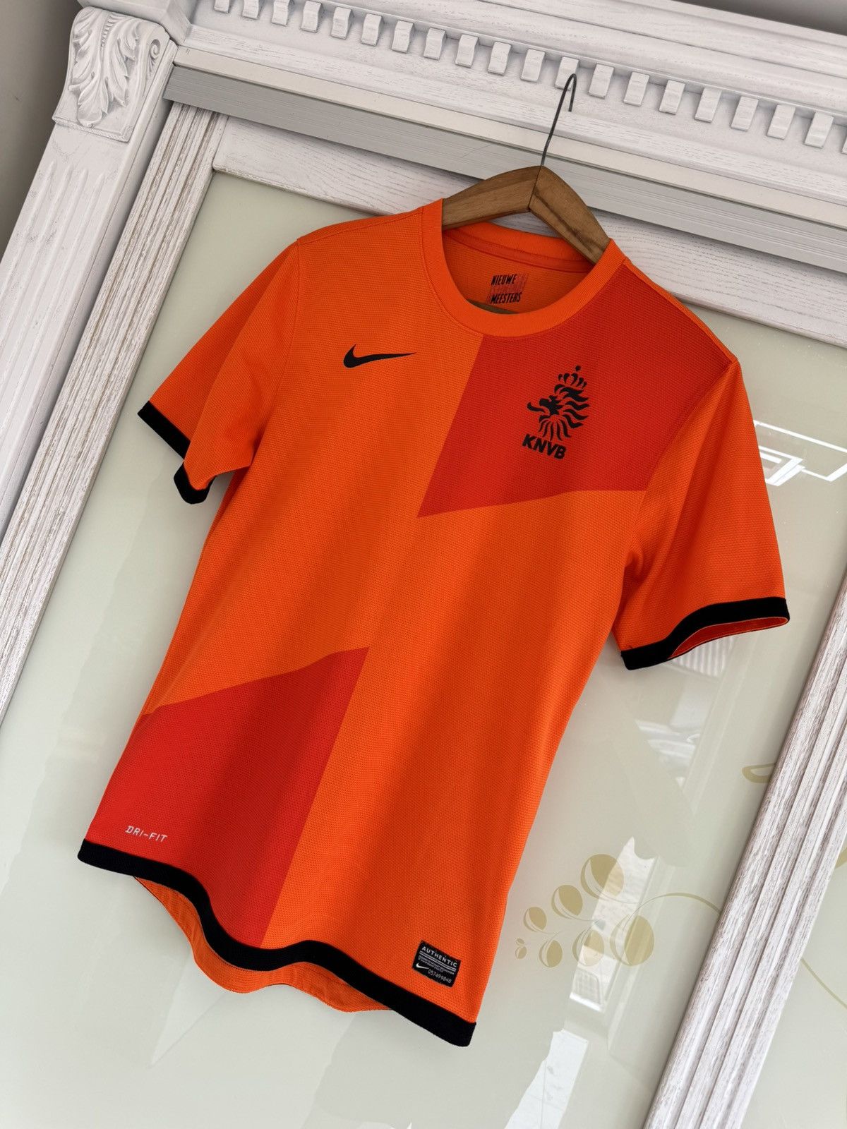 Nike Netherlands 2012-2013 Home Soccer Jersey Football Kit Shirt Size US S / EU 44-46 / 1 - 3 Thumbnail