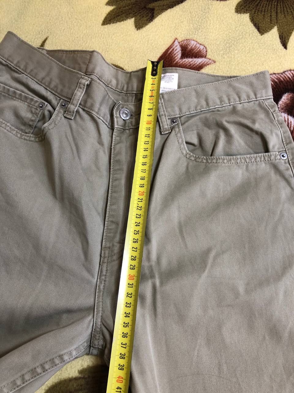 Levi's Levis 505 Jeans Beige Relaxed Straight Denim Pants Casual Size US 34 / EU 50 - 11 Thumbnail