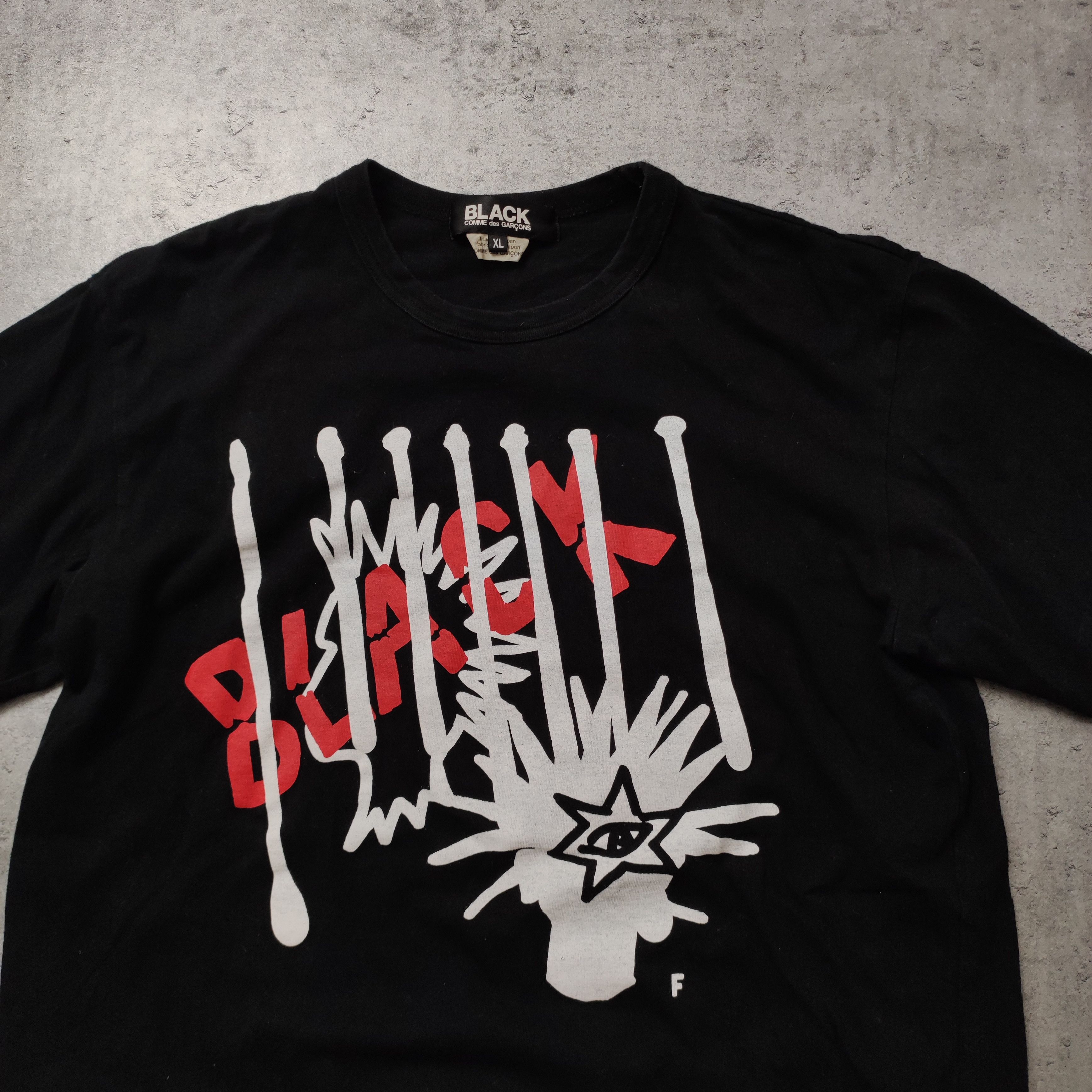 Comme des Garcons × Comme des Garcons Black RARE Limited CDG Comme Des Garcons Black Punk Tee Size US XL / EU 56 / 4 - 3 Thumbnail