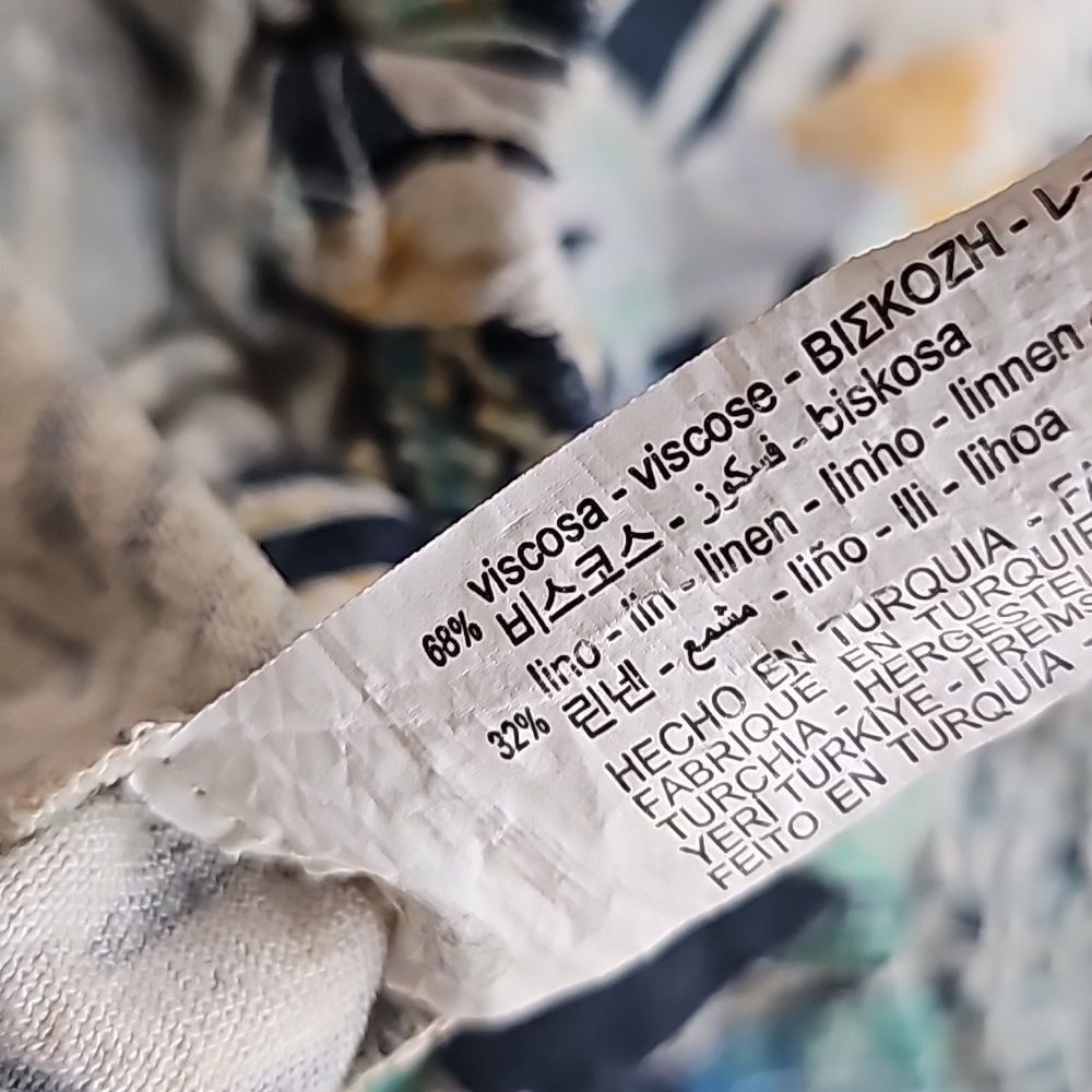 Zara Zara -962 Women's Floral Tropical Lightweight Jacket Linen B Size S / US 4 / IT 40 - 9 Thumbnail