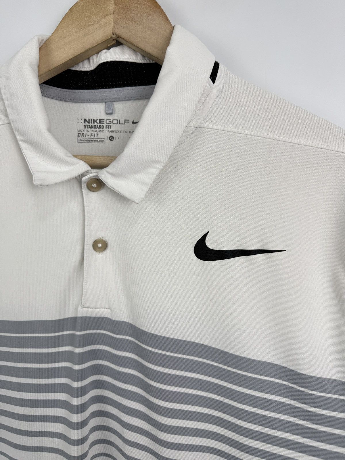 Nike × Tiger Woods 🇺🇸 Nike Golf Standard Fit Polo T-Shirt Dri Fit Rare Retro Y2K Size US XL / EU 56 / 4 - 5 Thumbnail
