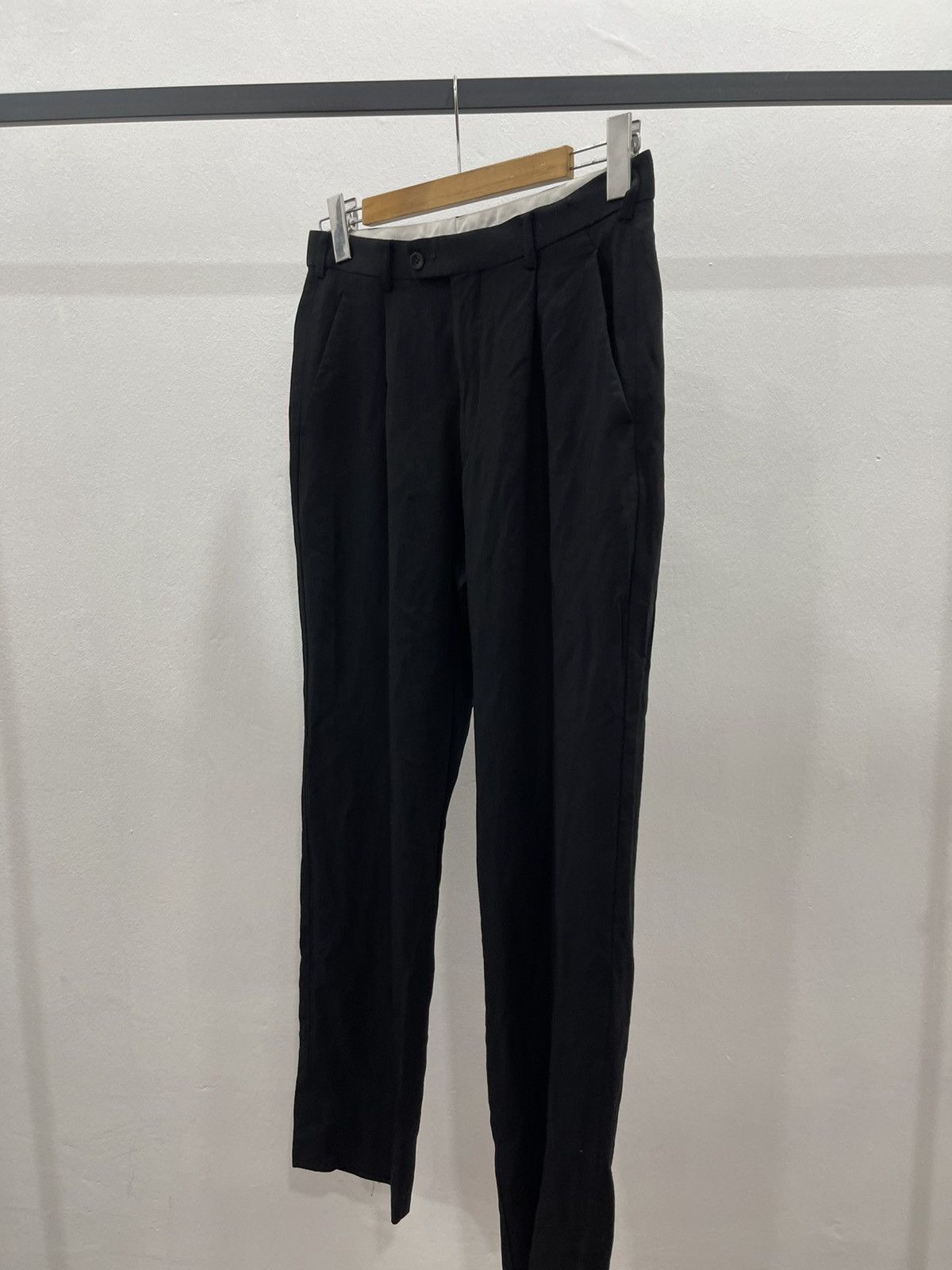 Jean Paul Gaultier Jean Paul GAULTIER HOMME objet Wool Rayon Two Tuck Pants 79 Size US 30 / EU 46 - 2 Thumbnail