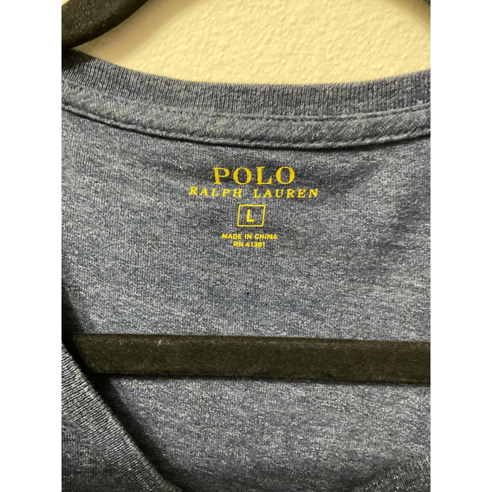 Polo Ralph Lauren Men's Polo Ralph Lauren Blue Long Sleeve Pocket T'shirt Sz L Size US L / EU 52-54 / 3 - 2 Thumbnail
