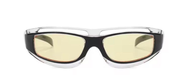 Electric Visual Yellow Lense Cateye Glasses Punk Style Sunglasses Size ONE SIZE - 2 Thumbnail