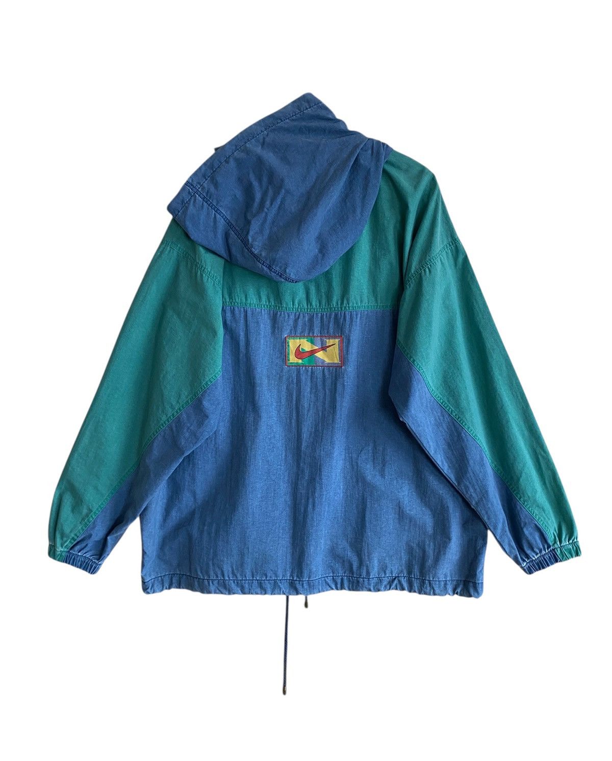 Nike Very Rare Vintage Nike Anorak Half Zipper Baggy Hoodie 2000s Size US M / EU 48-50 / 2 - 2 Thumbnail
