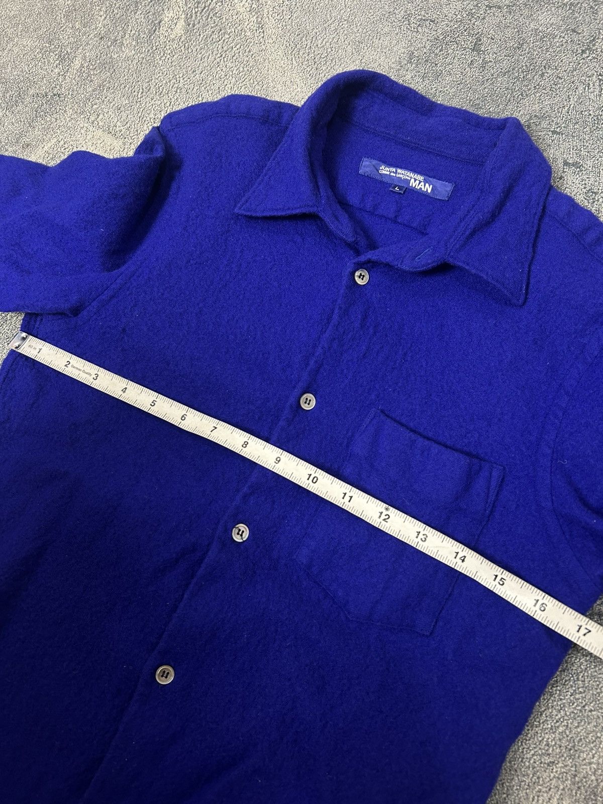 Junya Watanabe 🐐2002 South Dakota Middle School Cows Wool Button up Size US S / EU 44-46 / 1 - 11 Thumbnail