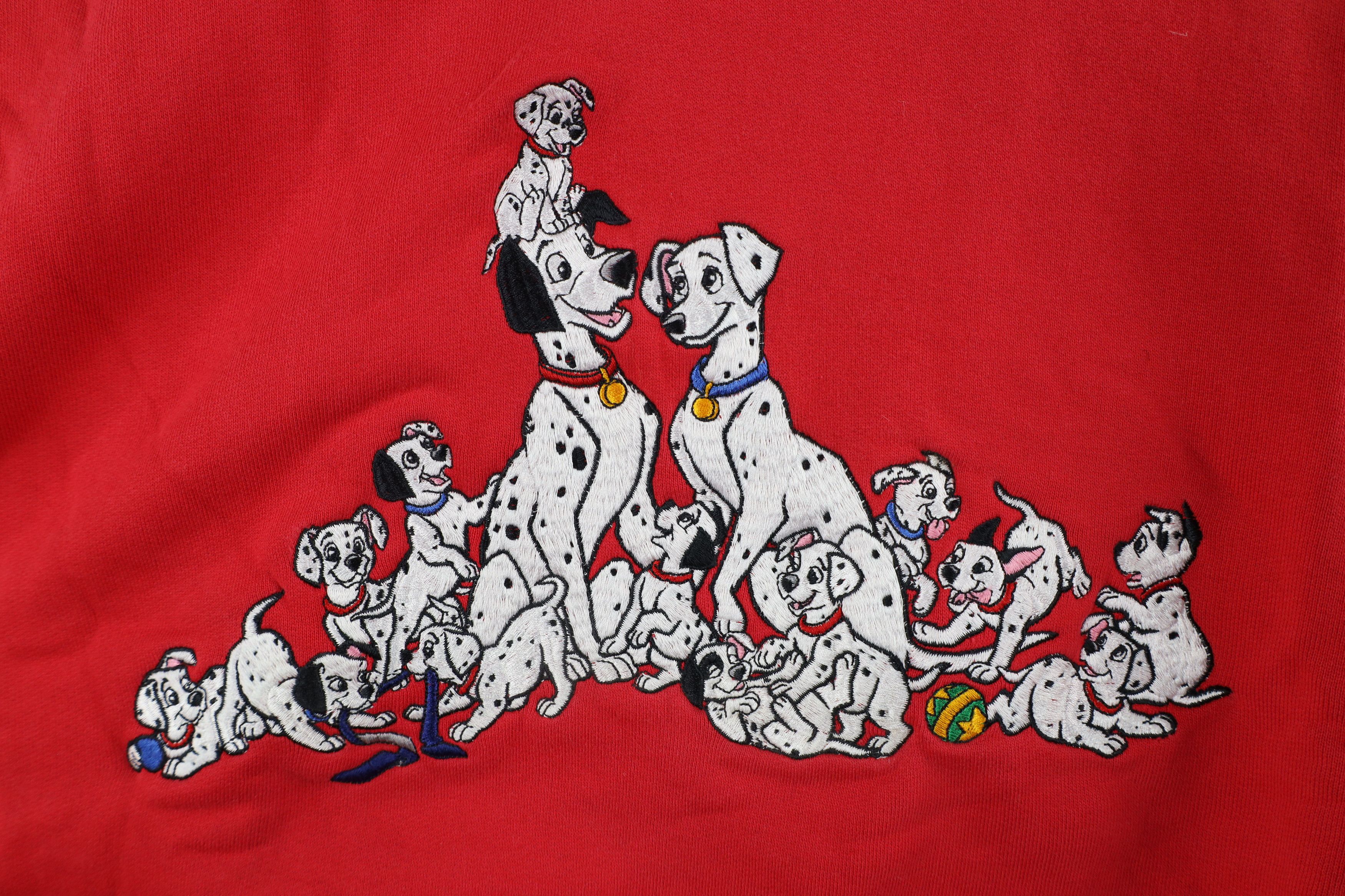 Disney × Vintage Vintage 90s Disney 101 Dalmatians Crewneck Sweatshirt Size M / US 6-8 / IT 42-44 - 4 Thumbnail